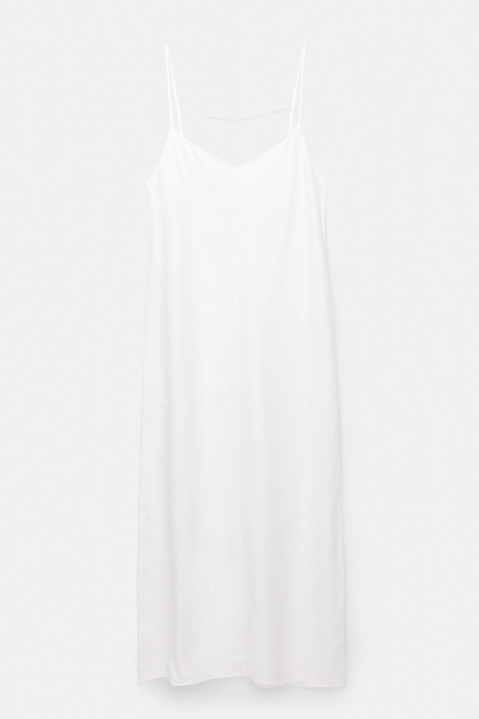 Rustic midi dress with straps Product Image