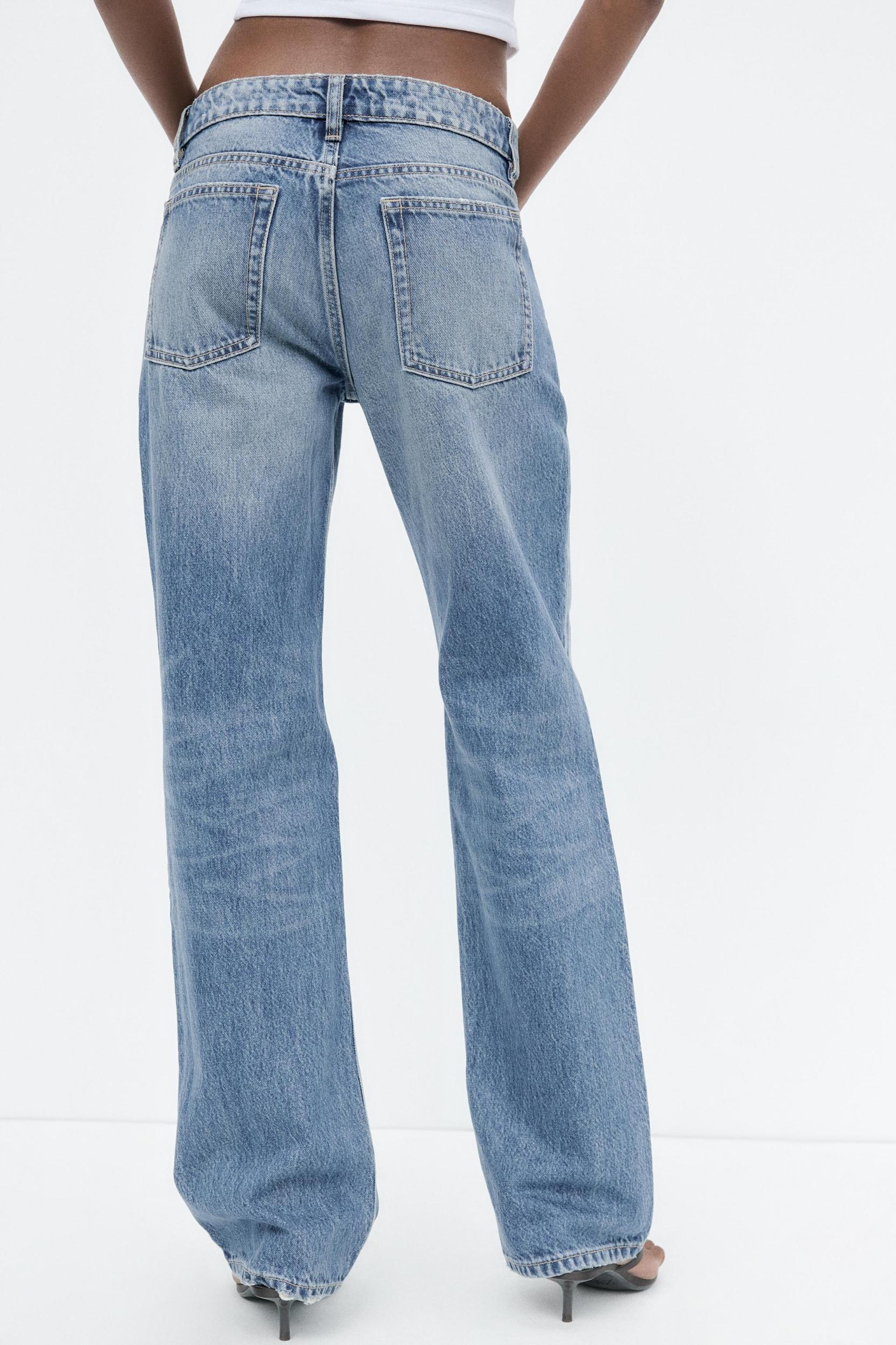 TRF LOW RISE STRAIGHT CUT JEANS Product Image