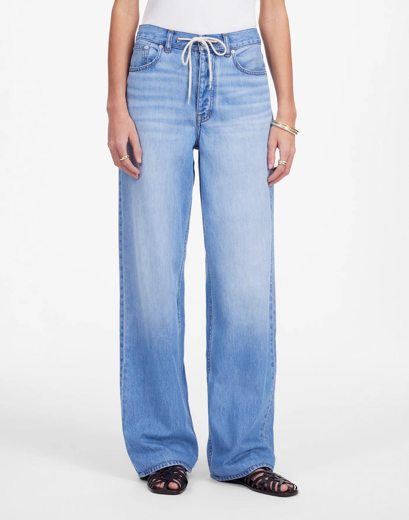 Tall Low-Slung Baggy Jean in Hambley Wash: Drawstring Edition Product Image