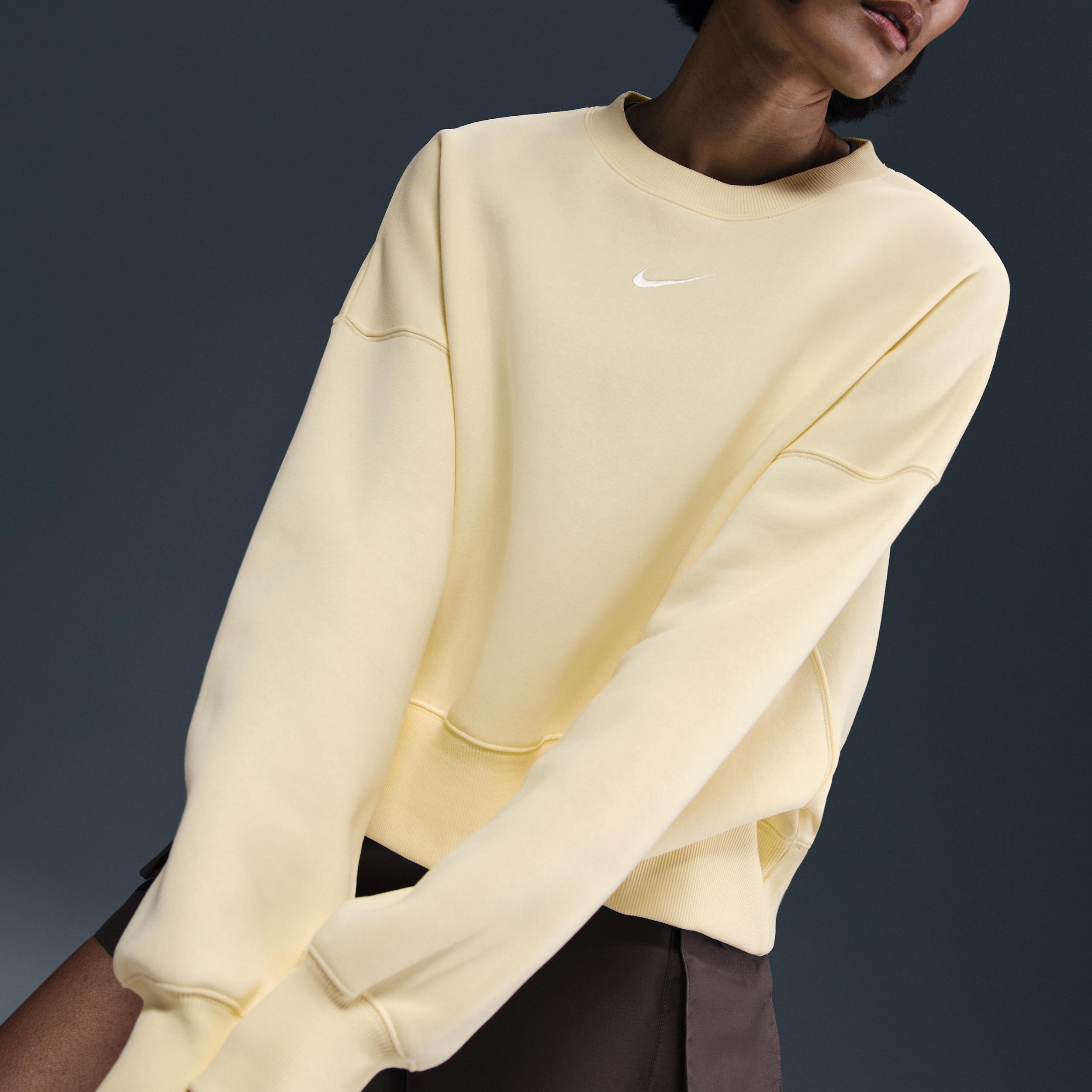 Womens Nike Sportswear Phoenix Fleece Oversized Crewneck Sweatshirt Product Image