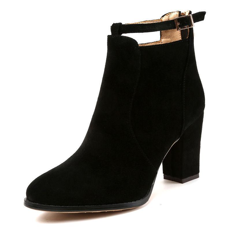 Block Heel Ankle Boots Product Image