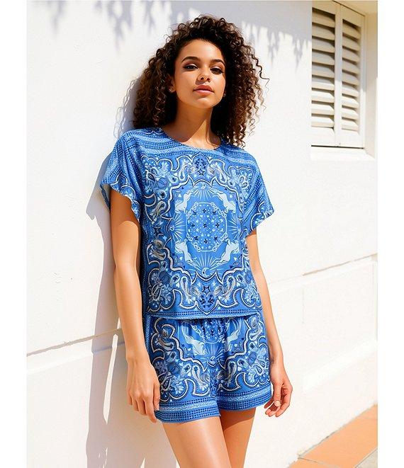 C&V Chelsea & Violet Printed Coordinating Shirt Product Image