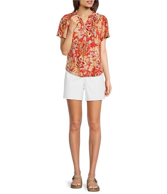 NYDJ Berkyn Stretch Denim High Rise Relaxed Fit Shorts Product Image