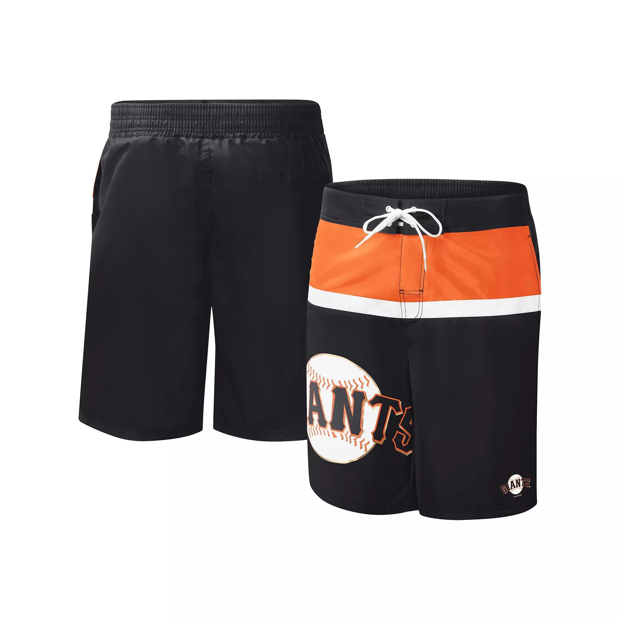 Men's G-III Sports by Carl Banks Black San Francisco Giants Sea Wind Swim Shorts, Size: Medium Product Image