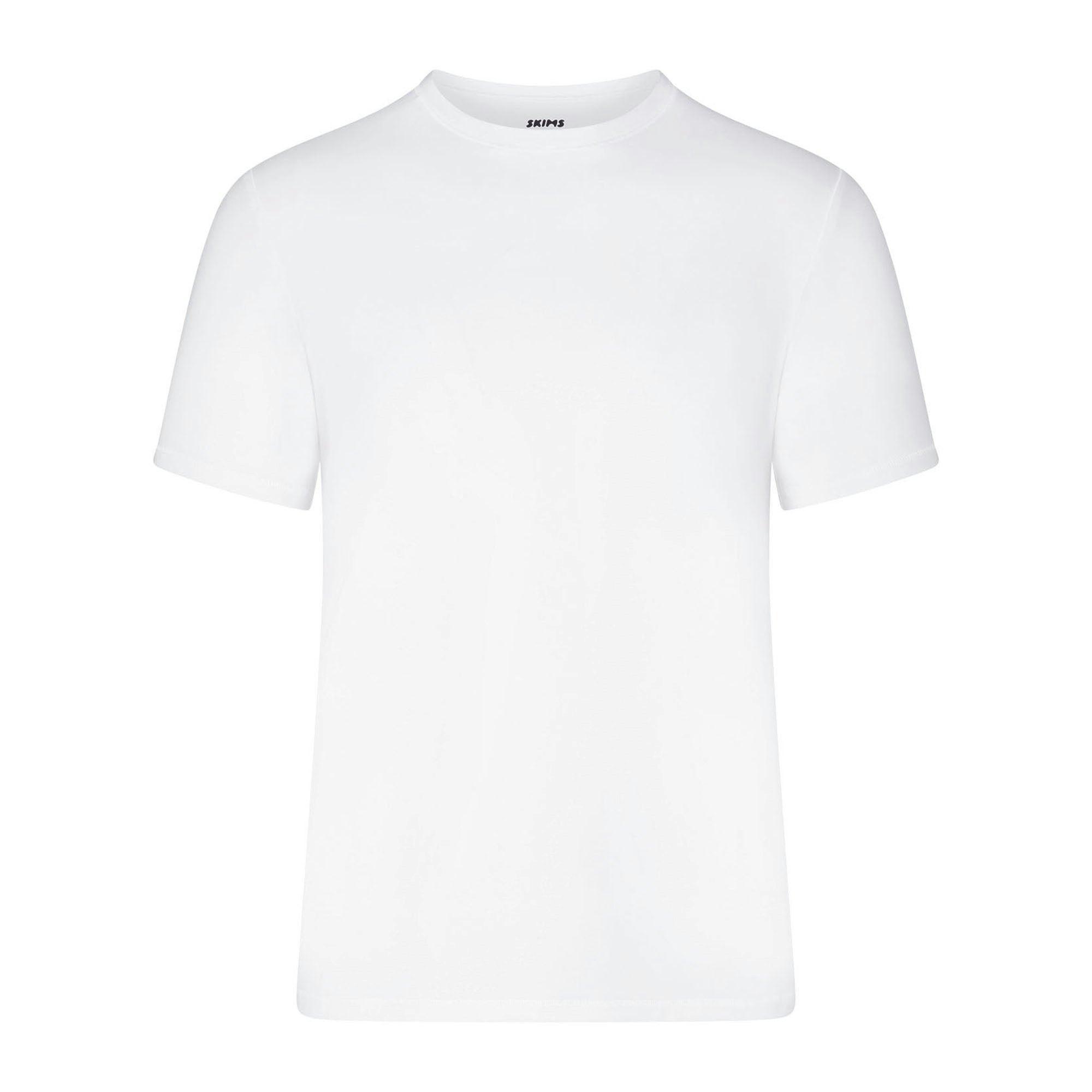 SKIMS STRETCH MENS T-SHIRT 3-PACK | CHALK Product Image