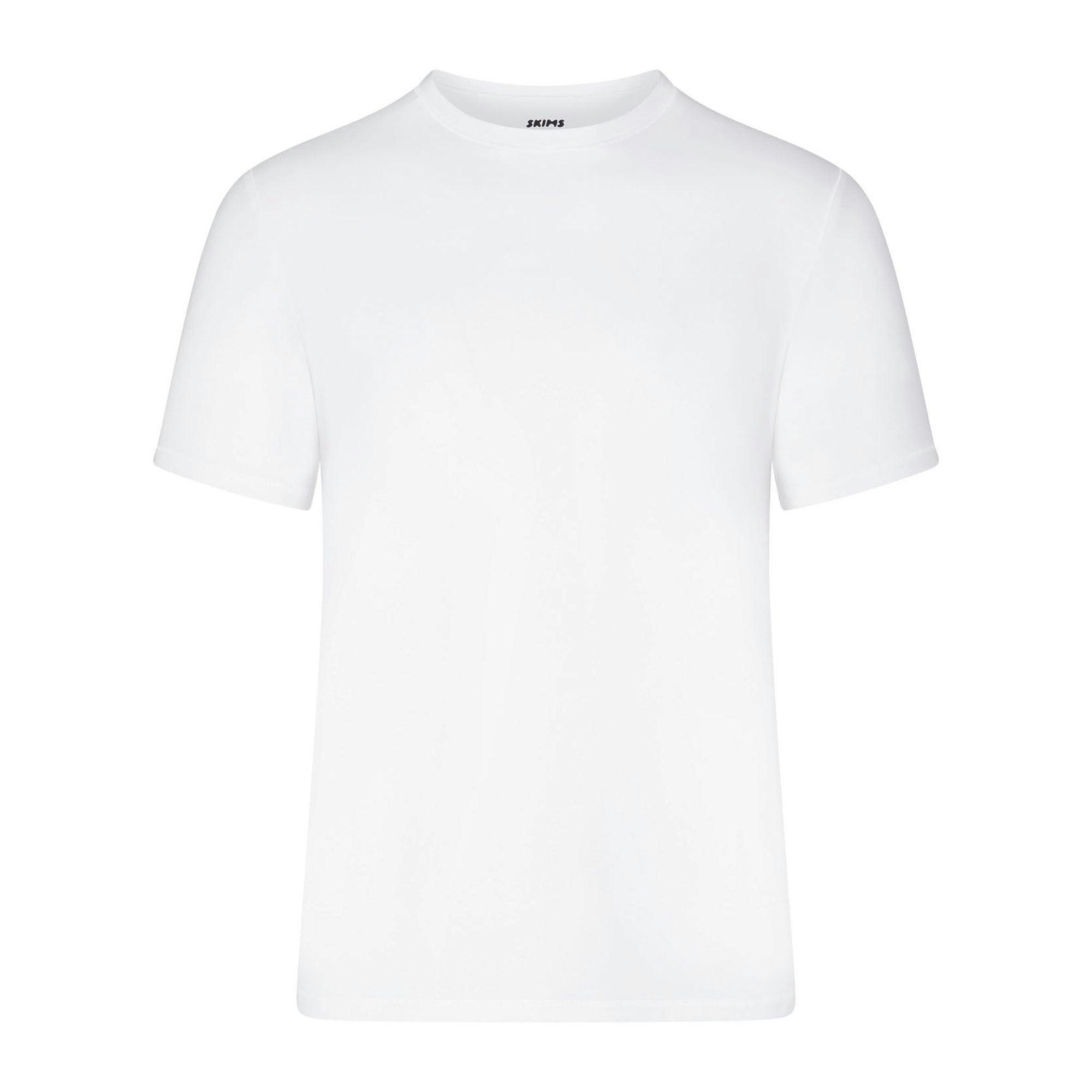 SKIMS STRETCH MENS T-SHIRT 3-PACK | CHALK Product Image