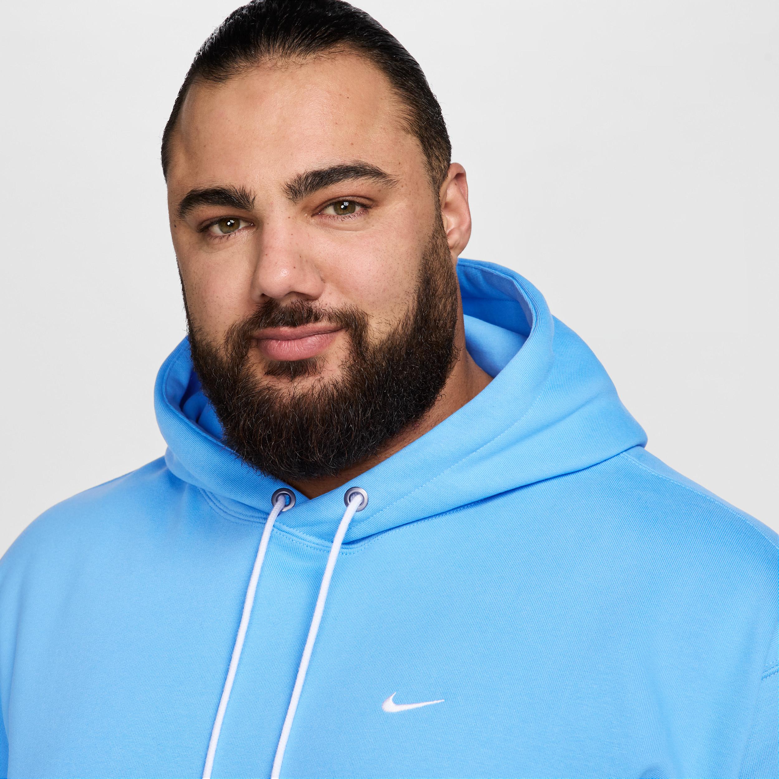 Nike Mens Solo Swoosh Fleece Pullover Hoodie | DX1355-412 Product Image