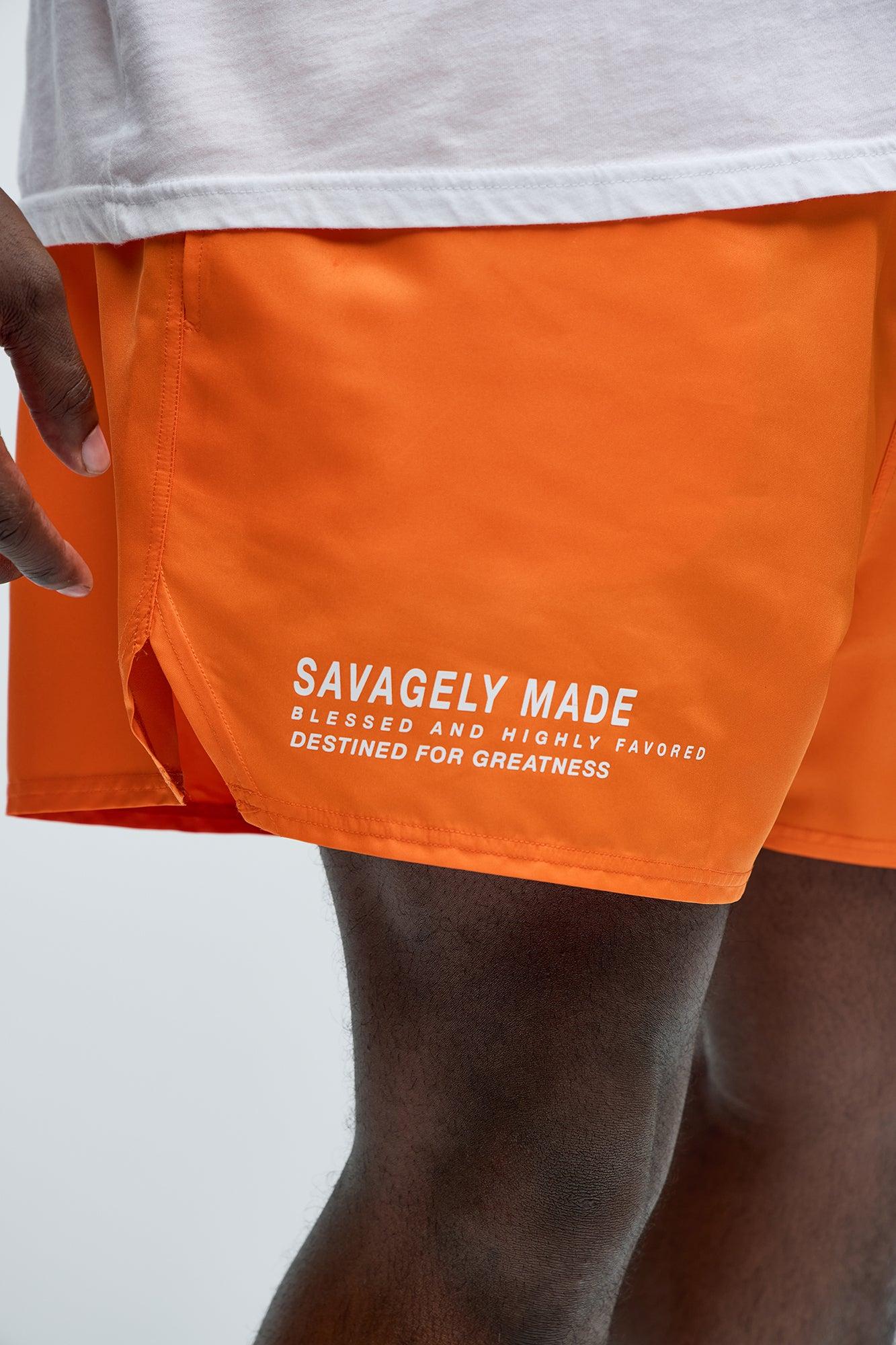 Blessed Swim Mid Trunk - Orange Product Image