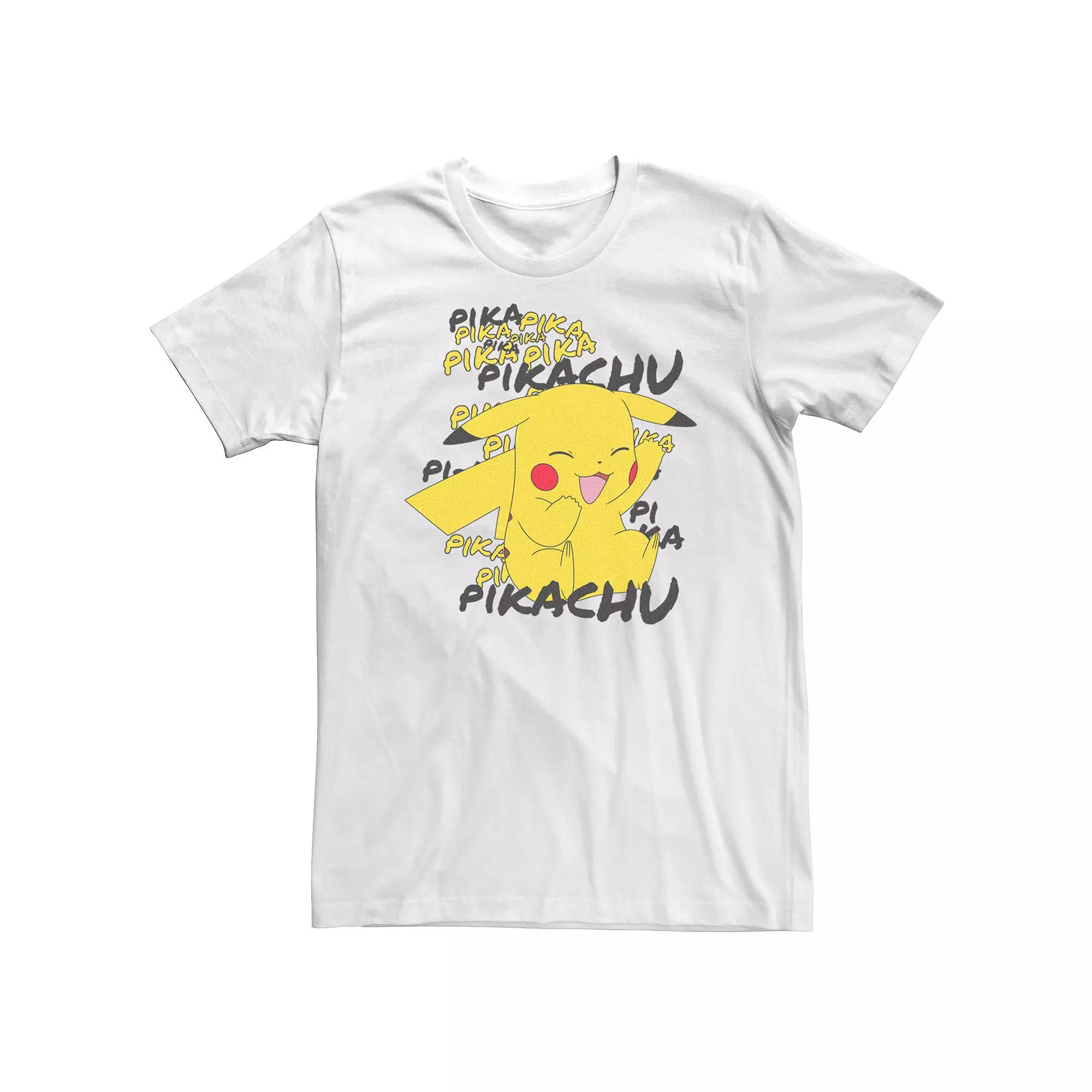 Big & Tall Pokemon Pikachu Craks A Joke Tee, Men's,  Product Image