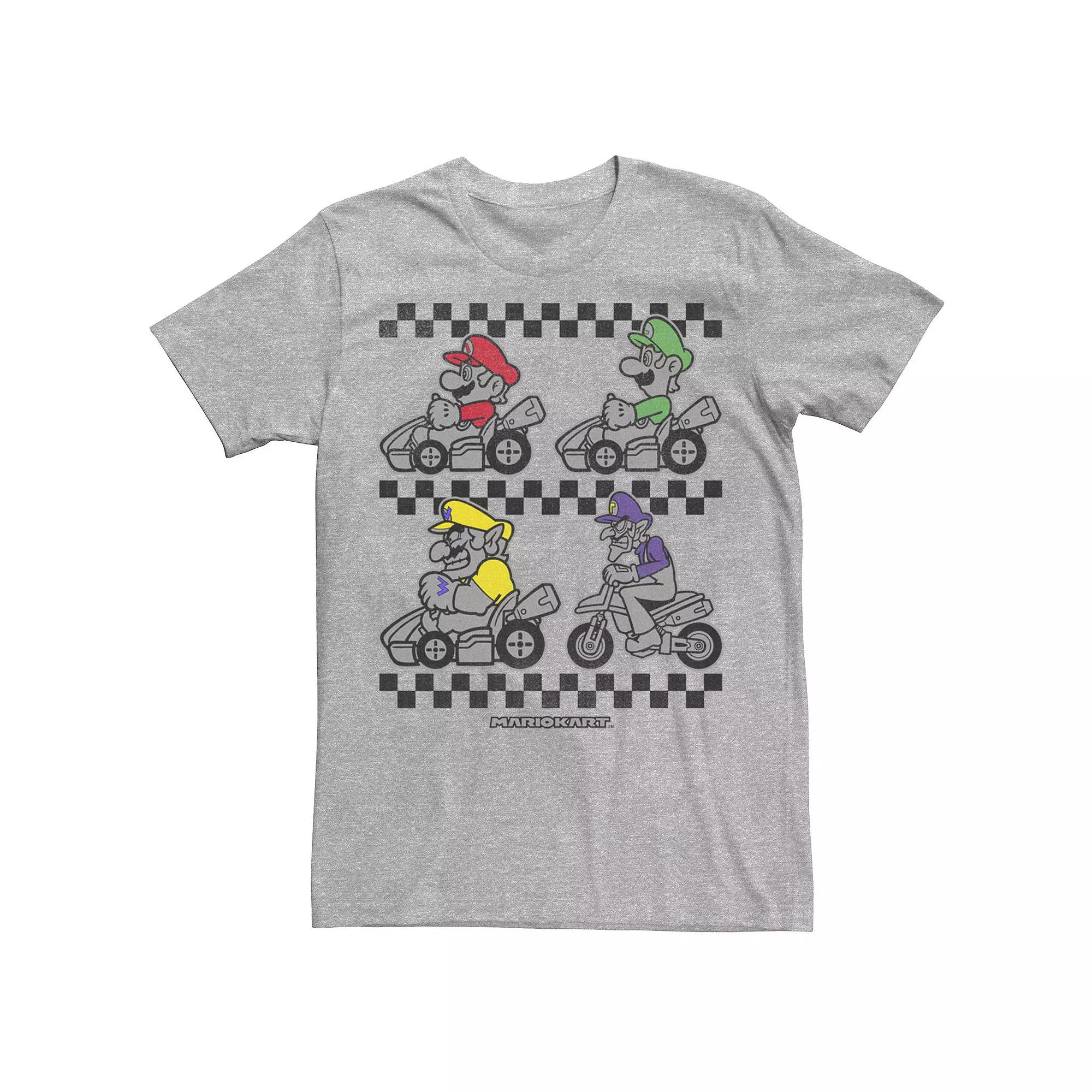 Men's Super Mario Bros. Color Pop Portrait Grid Tee,  Product Image