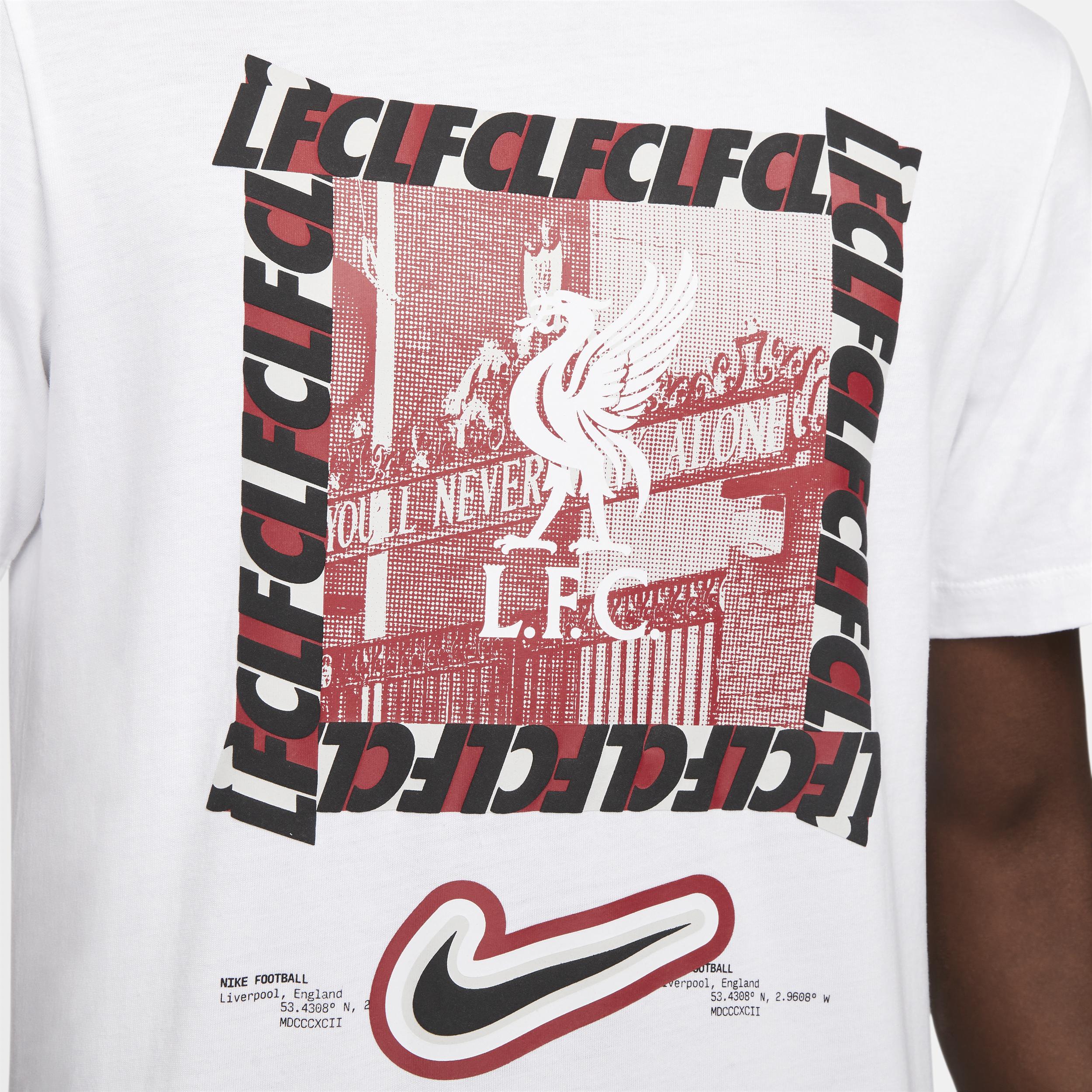 Men's Nike White Liverpool DNA T-Shirt, Size: Medium, Lvp White Product Image