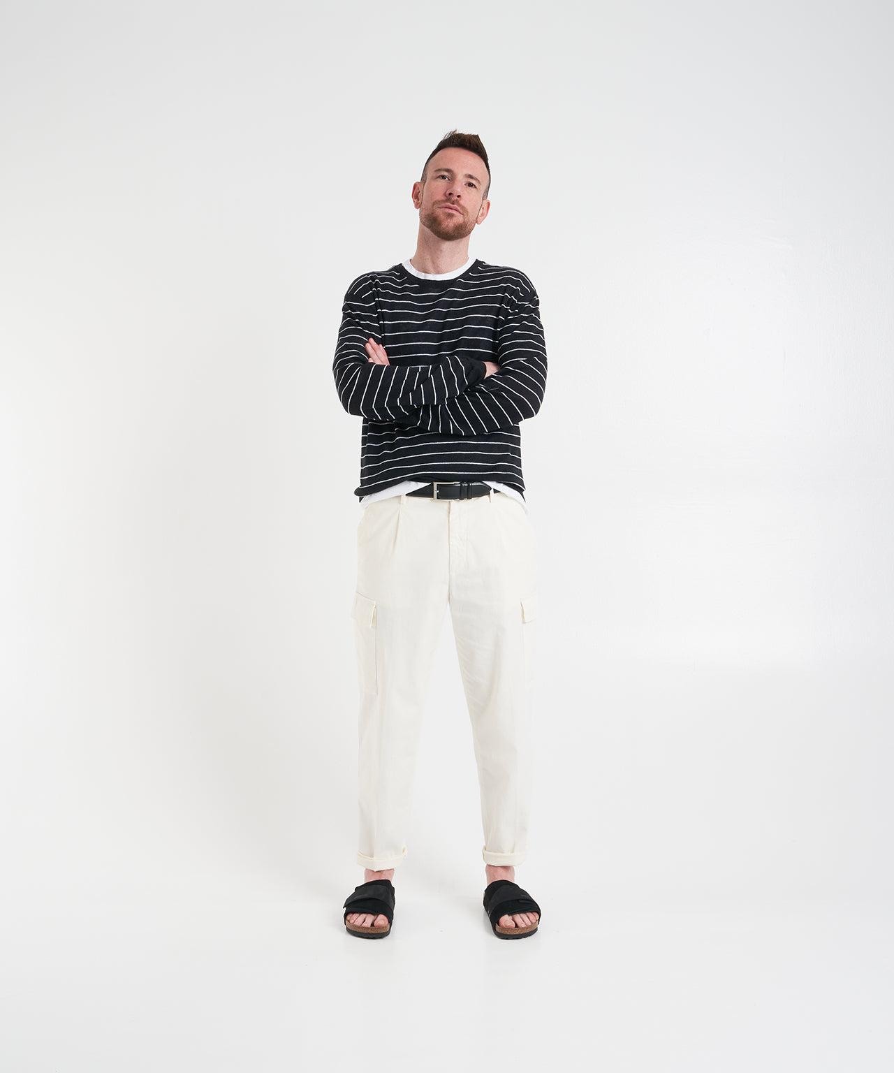 Striped knit sweater Product Image