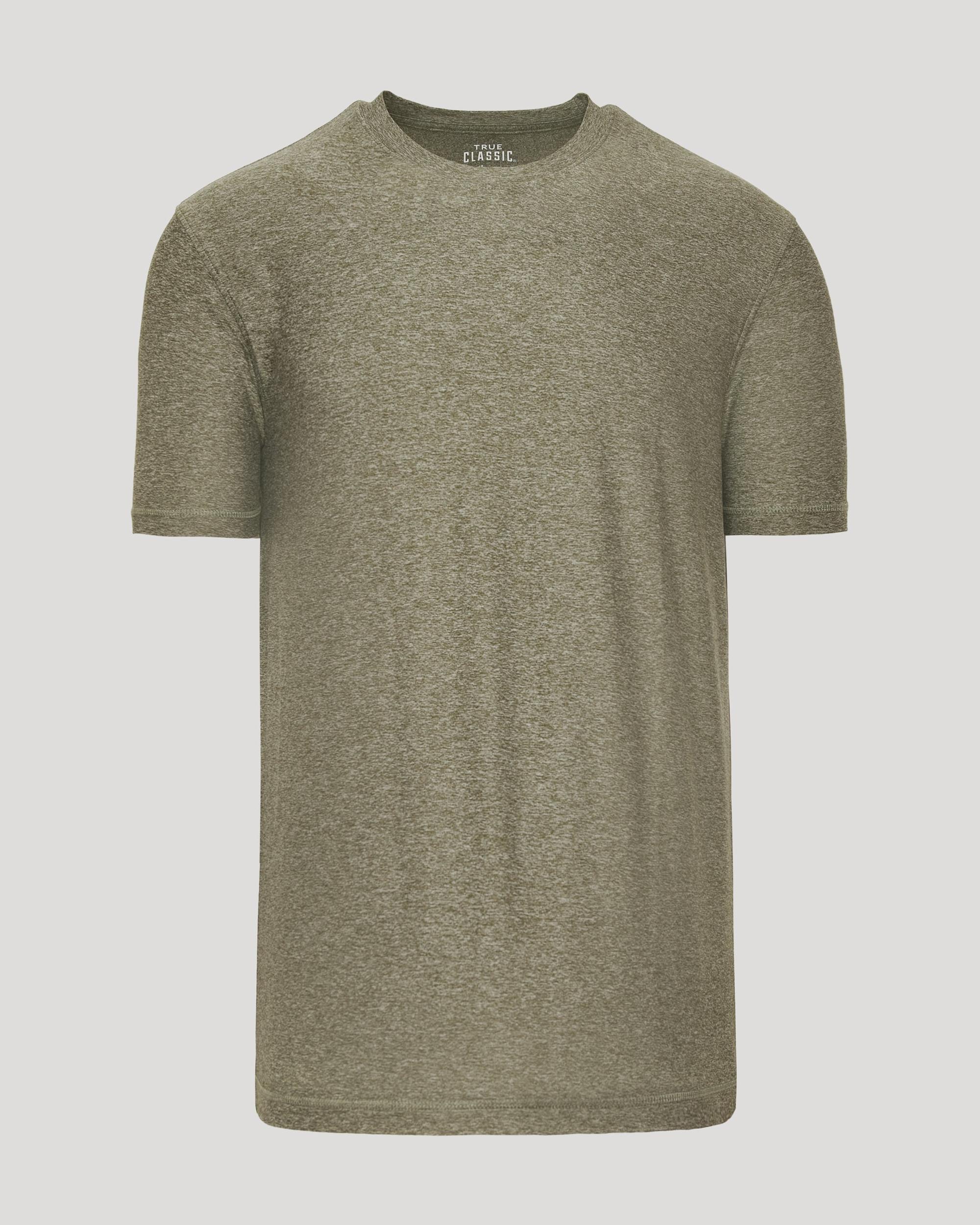 Heather Military Green Active Crew Neck Tee Product Image