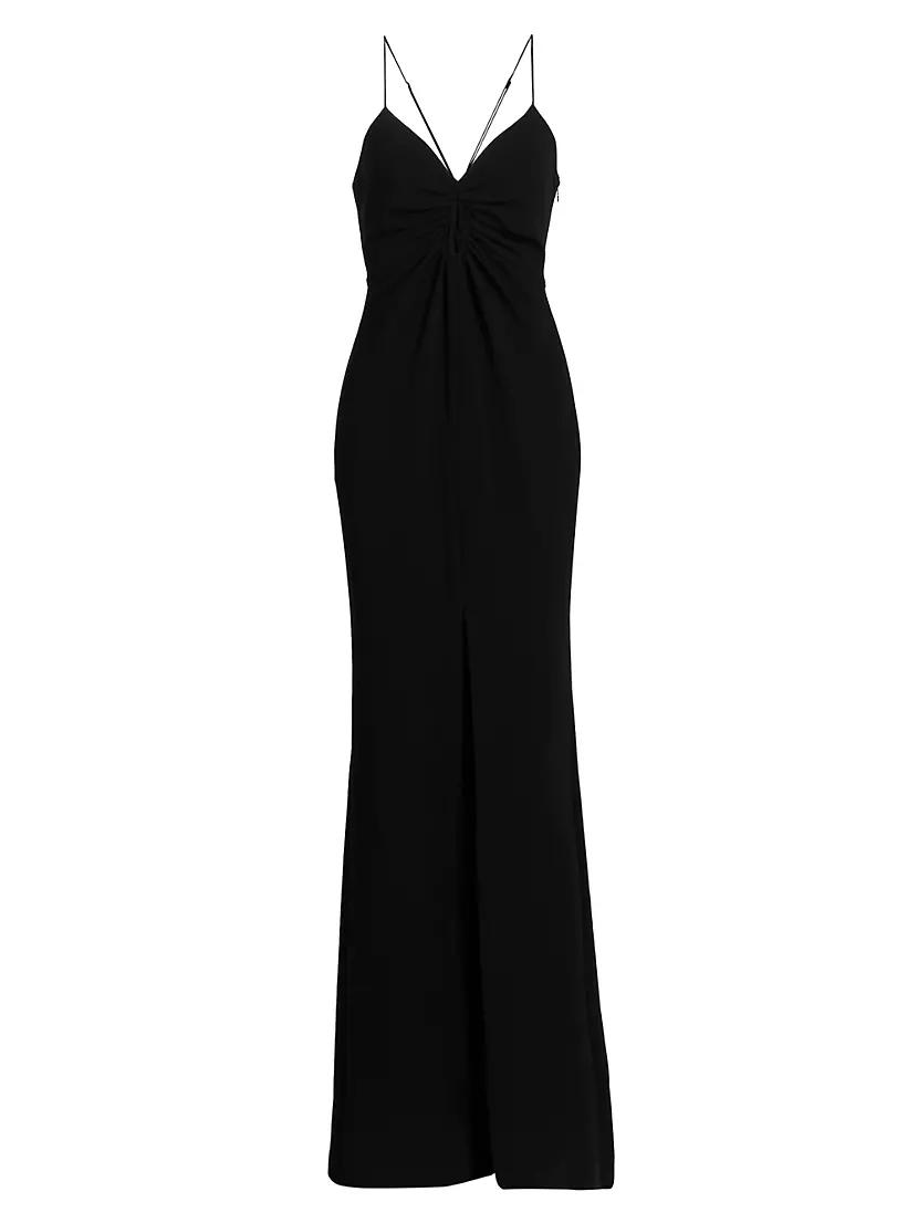 Womens Mollie Crepe Keyhole Gown Product Image