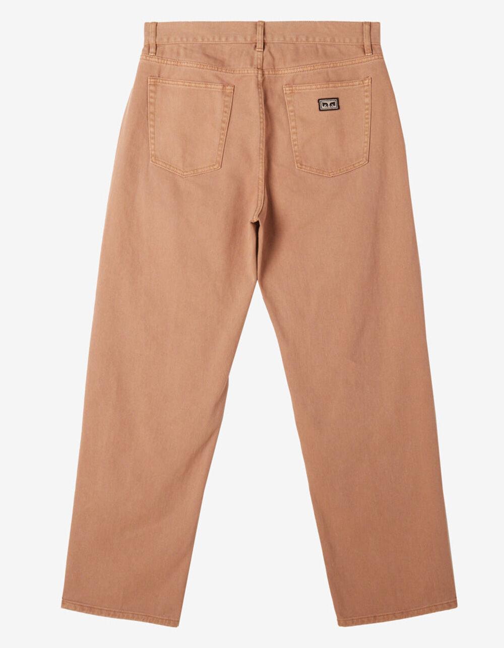 OBEY Hardwork Mens Pigment Denim Work Pants - TAUPE Product Image