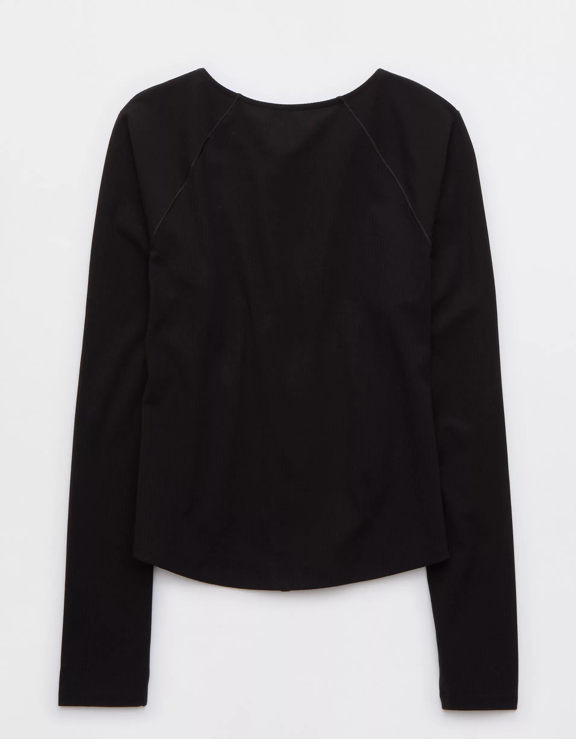 OFFLINE By Aerie Real Me XTRA Ribbed Full Zip Jacket Product Image