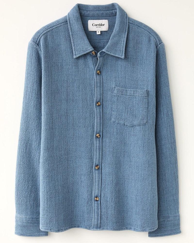 Waffle LS - Washed Indigo Product Image