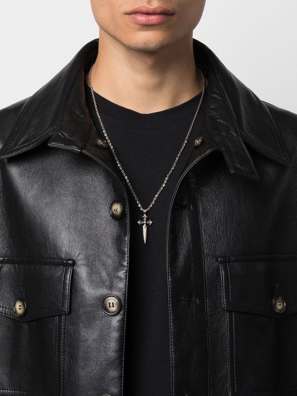 dagger-cross pendant necklace Product Image