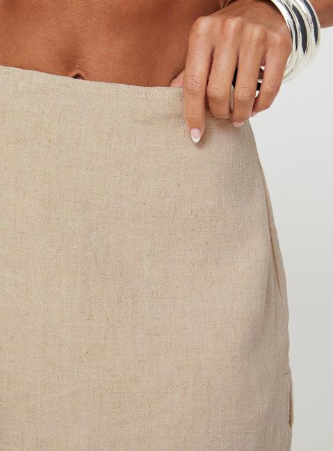 Gigi Skort Linen Beige Product Image
