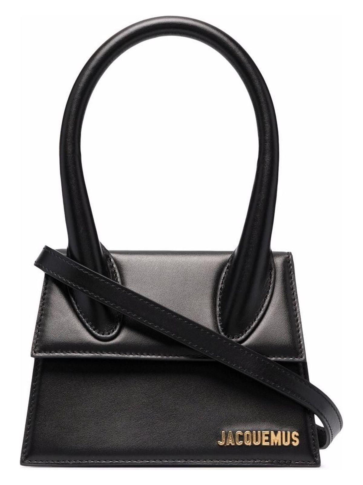 JACQUEMUS Small Handle And Removable Shoulder Strap In Black Product Image