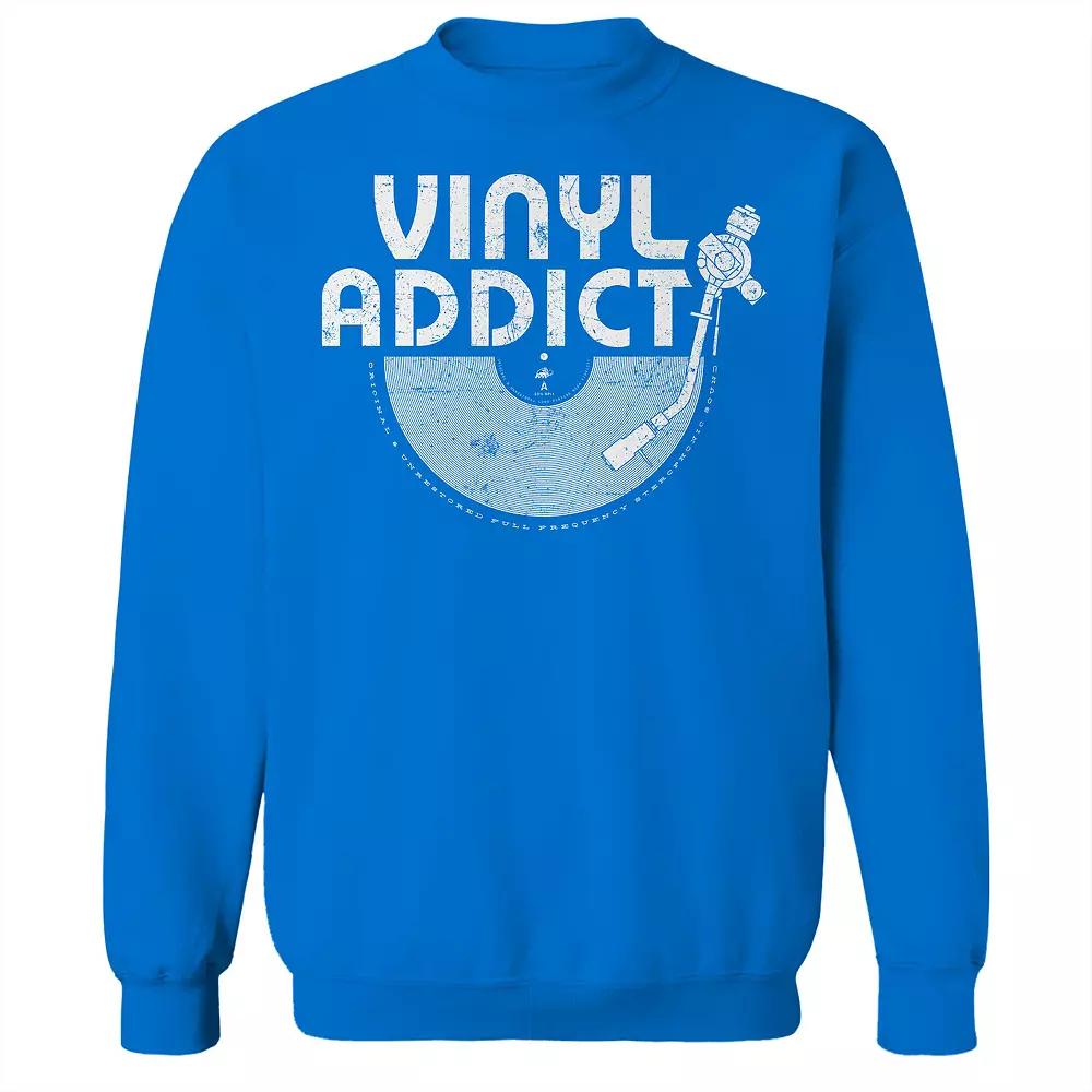Men's Original & Unrestored Vinyl Addict Fleece Graphic Sweatshirt,  Product Image