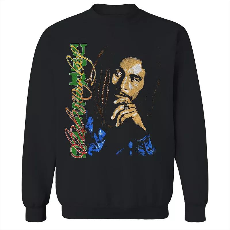 Junior's Bob Marley Uprising Smoking Graphic Fleece Sweatshirt, Women's,  Product Image