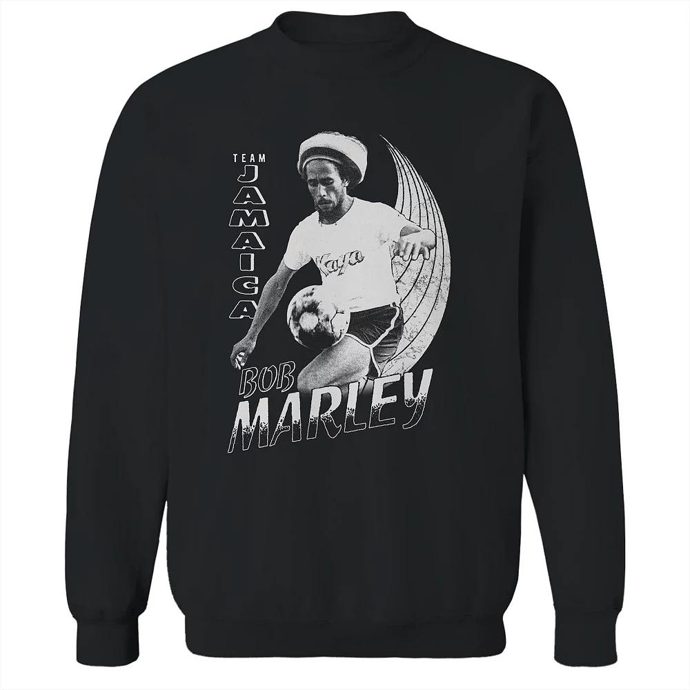 Junior's Bob Marley Team Jamaica Soccer Graphic Fleece Sweatshirt, Women's,  Product Image