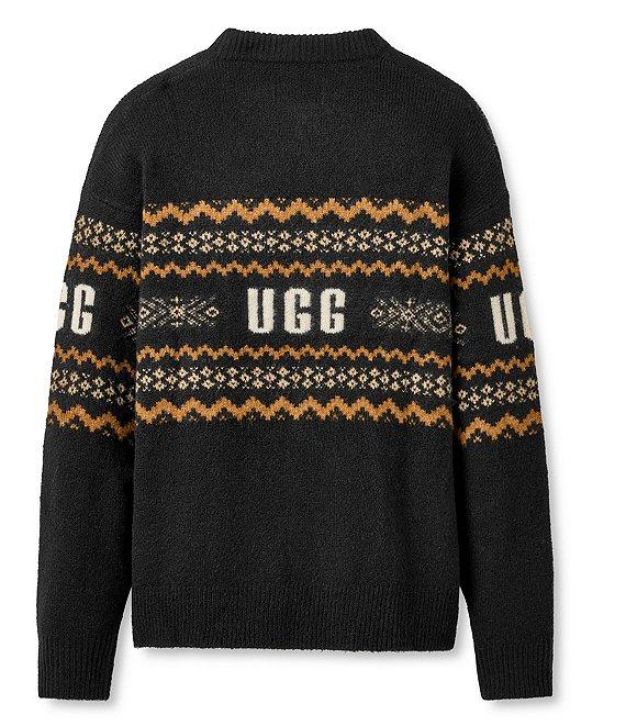 UGG Kaelan UGGisle Long Sleeve Crew Neck Fair Isle Sweater Product Image