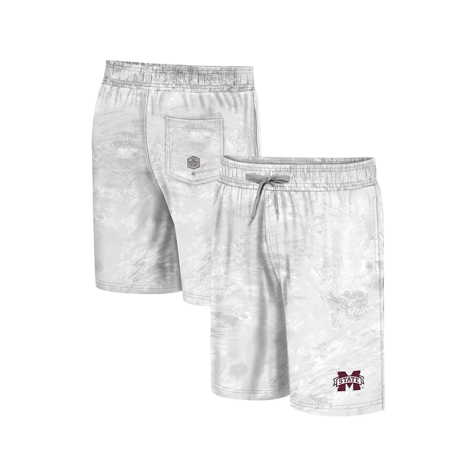 Men's Colosseum White Georgetown Hoyas Realtree Aspect Ohana Swim Shorts,  Product Image