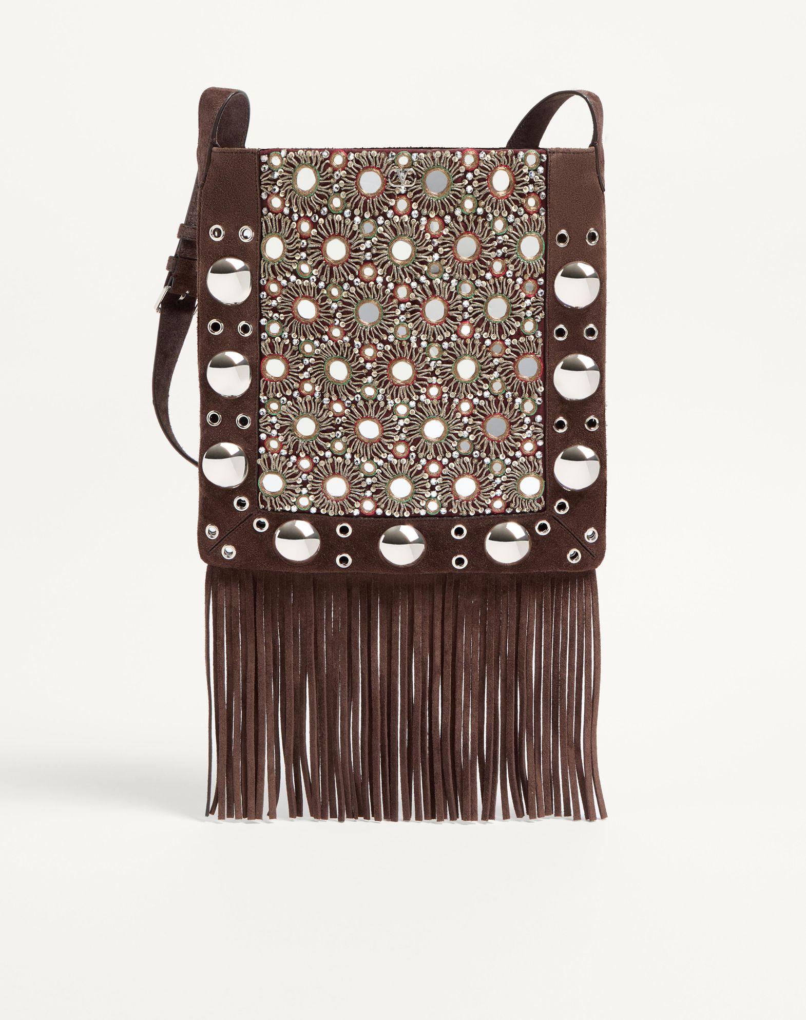 Valentino Garavani Nellcôte Embroidered Shoulder Bag Product Image