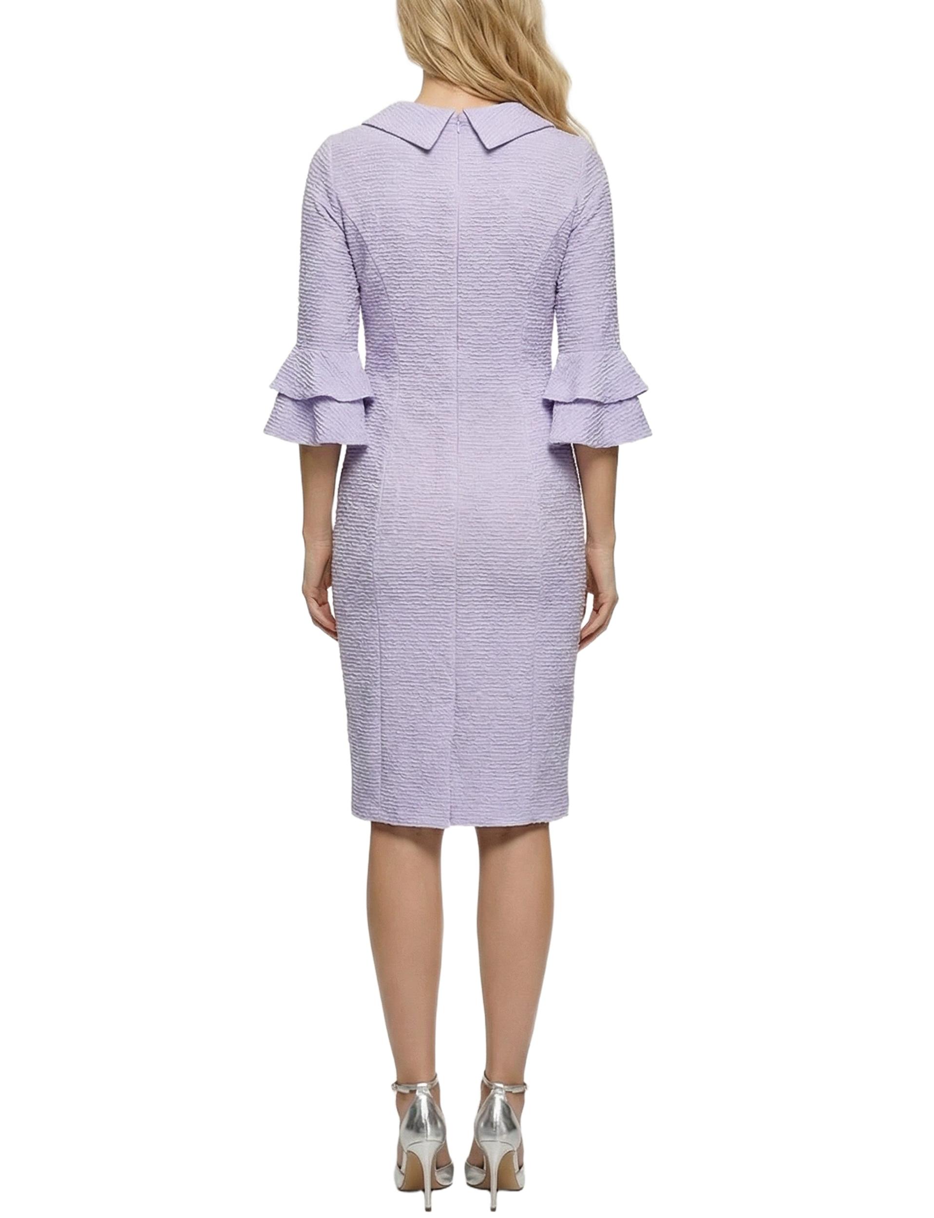 NY Collection Petite 3/4 Sleeve Shawl Collar Dress Product Image