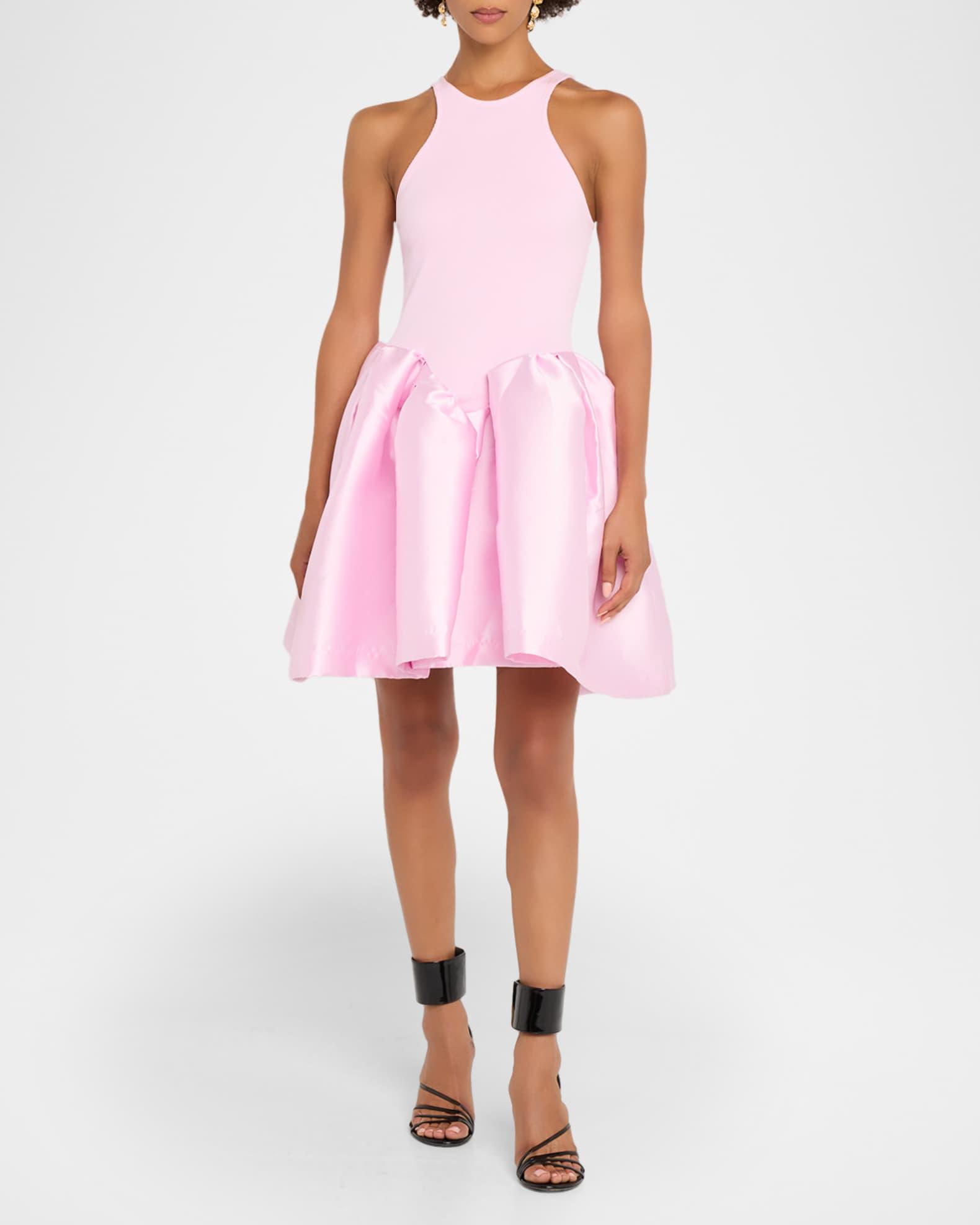 Fit-&-Flare Jersey Mikado Princess Dress Product Image