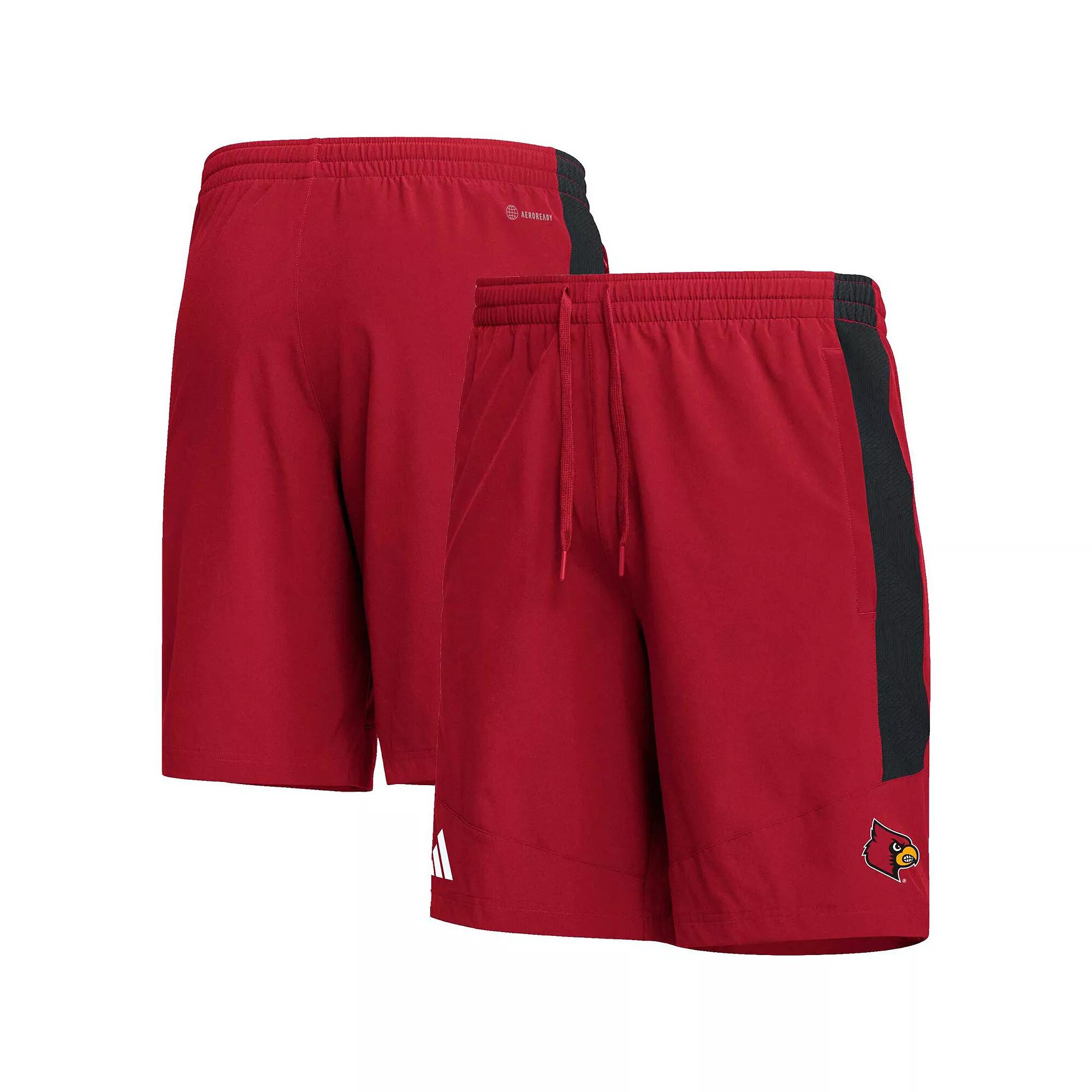 Men's adidas Red Louisville Cardinals AEROREADY Shorts,  Product Image