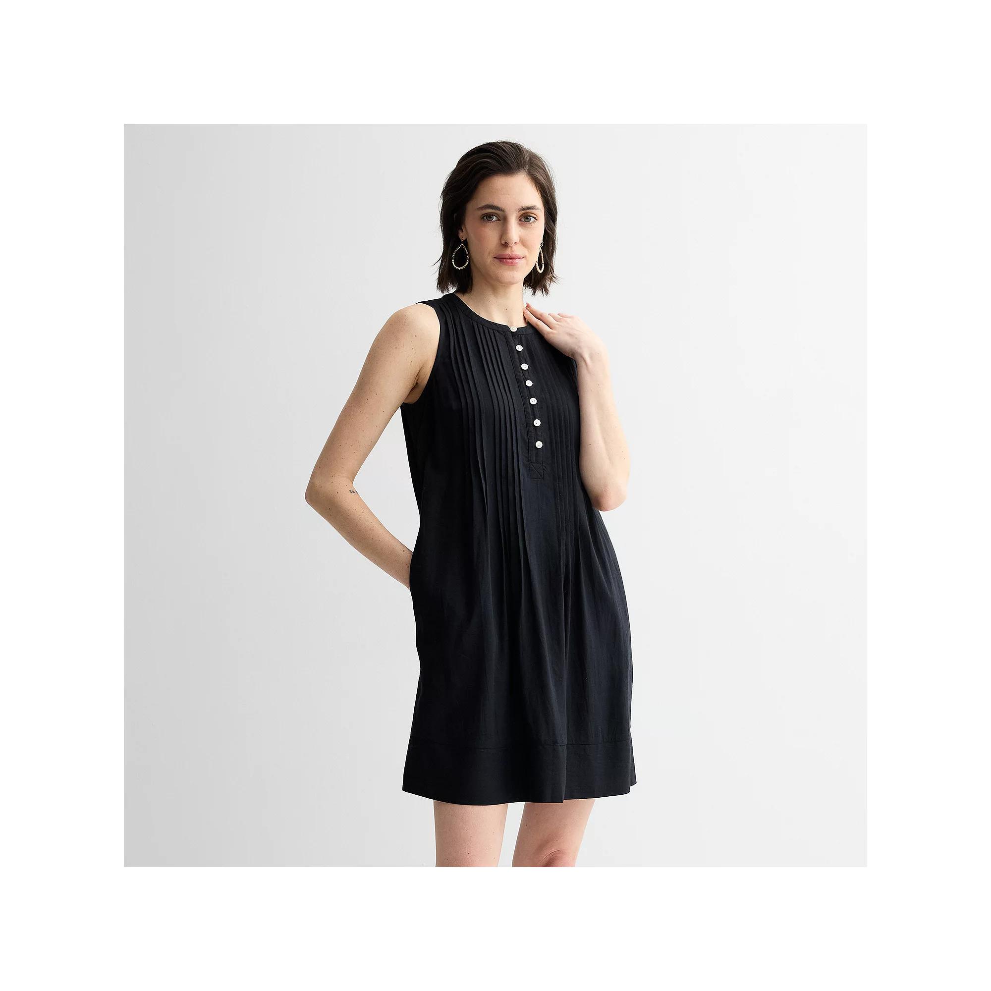 Women's Sonoma Goods For Life® Sleeveless Pintuck Dress,  Product Image