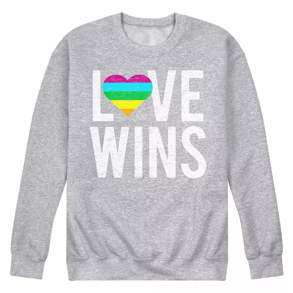 Men's Love Wins Fleece Sweatshirt,  Product Image