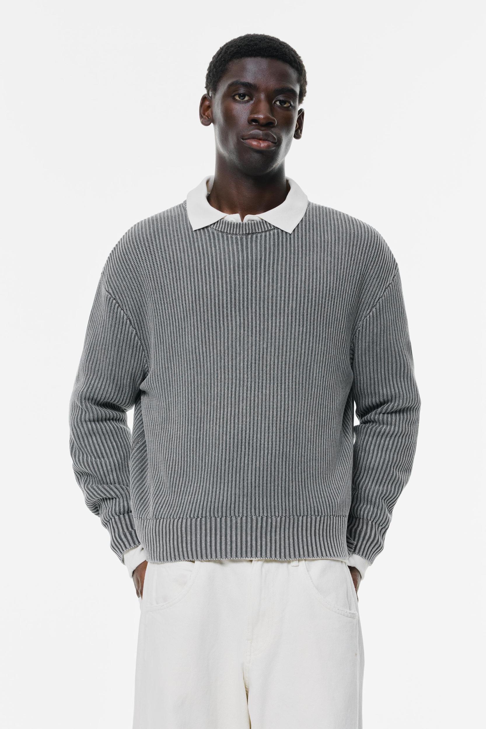 Acid wash knit jumper Product Image