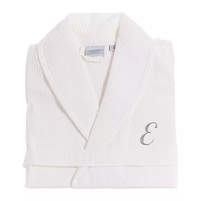 Linum Home Textiles Turkish Cotton Personalized Waffle Weave Bathrobe, Adult Unisex,  Product Image