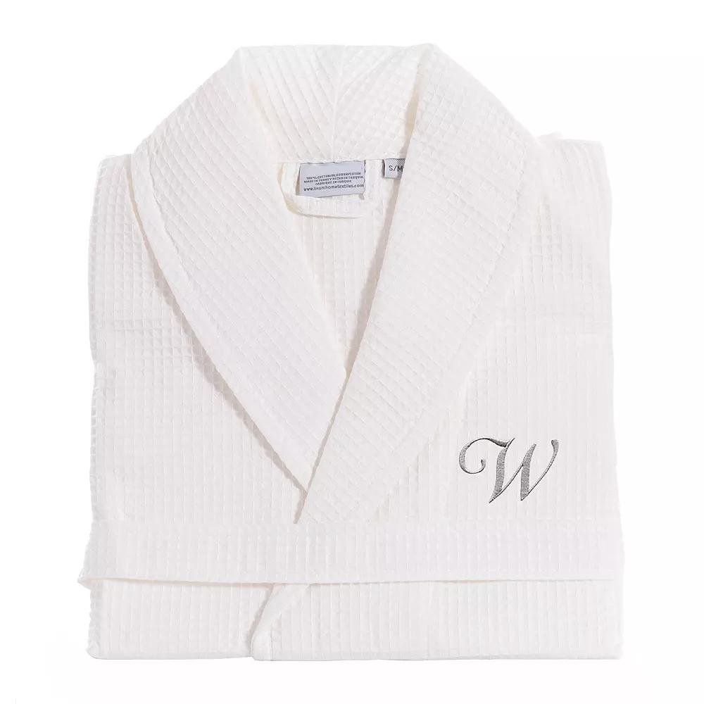 Linum Home Textiles Turkish Cotton Personalized Waffle Weave Bathrobe, Adult Unisex,  Product Image