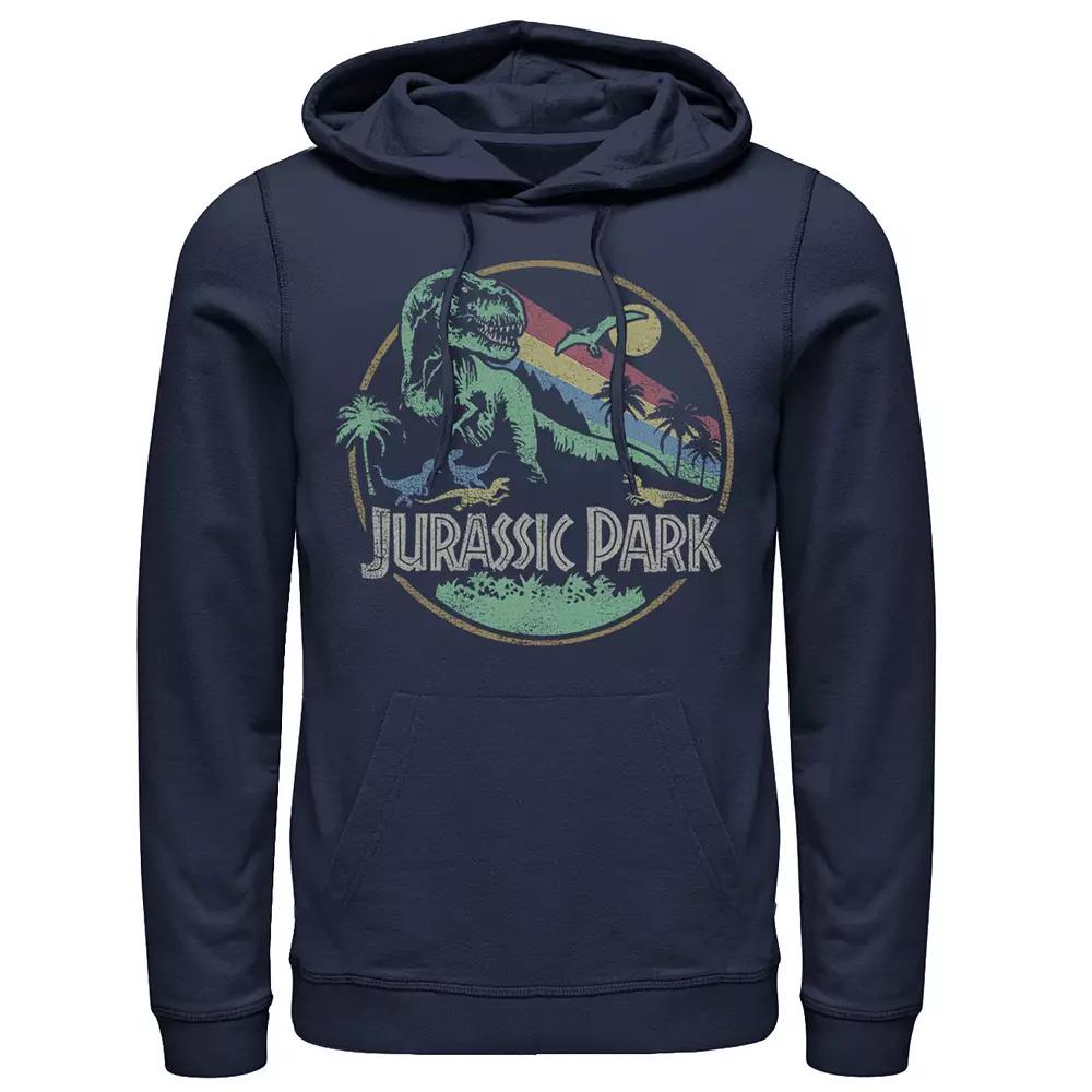 Men's Jurassic Park Retro Circle Hoodie,  Product Image