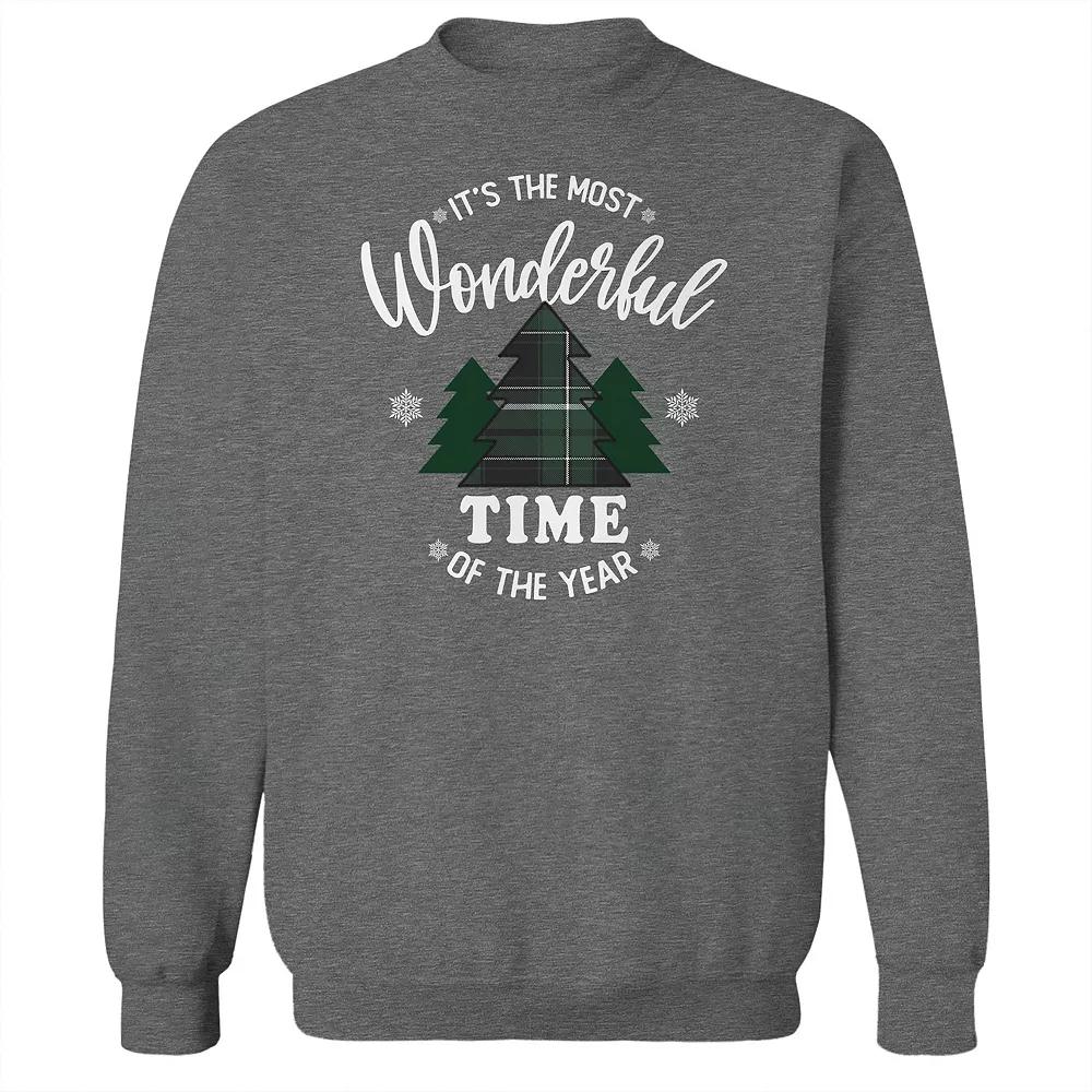 Men's National Lampoons Christmas Hat National Lampoon's Christmas Vacation Graphic Fleece Crew Sweatshirt, Adult Unisex,  Product Image