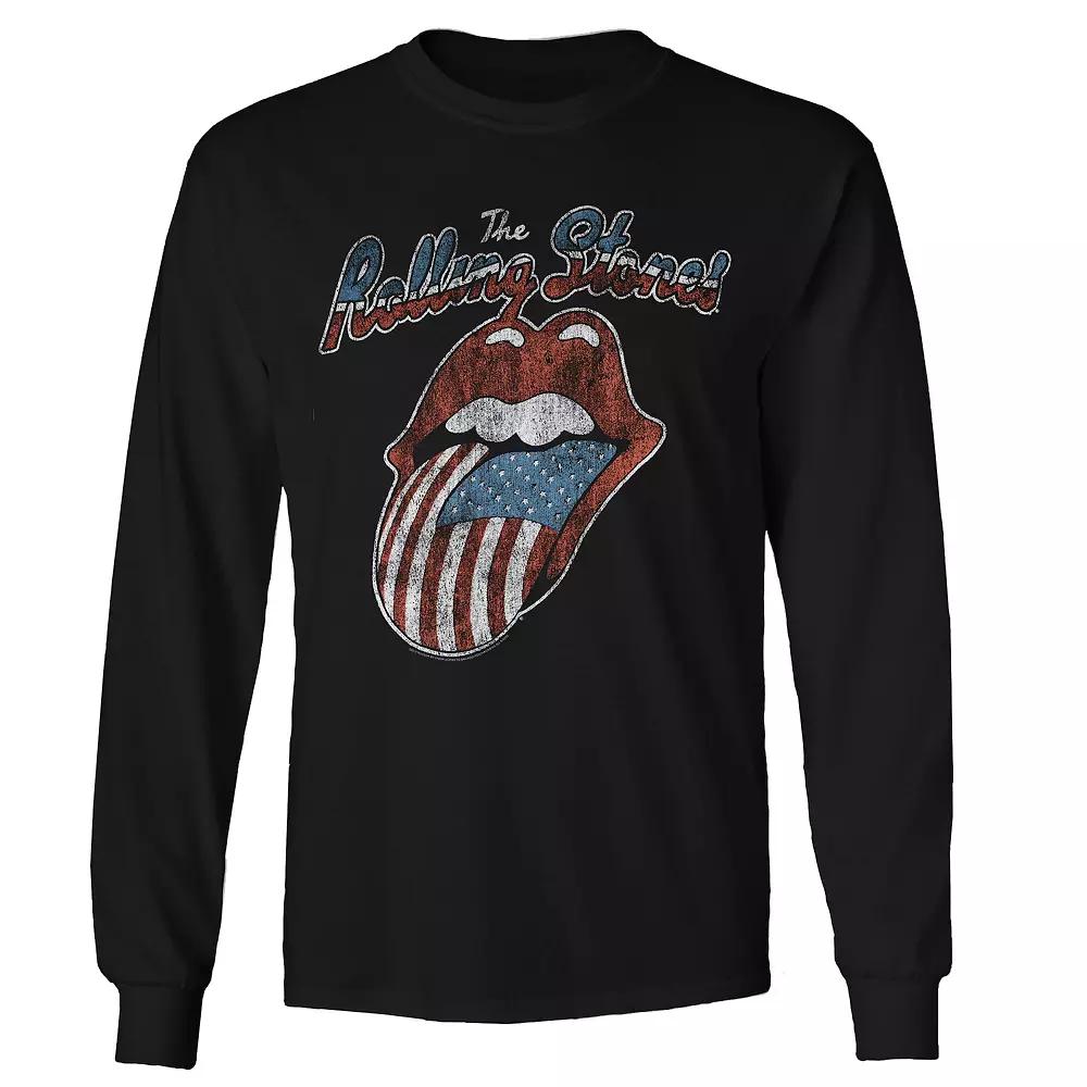 Men's Rolling Stones Tongue USA 78 Long Sleeve,  Product Image
