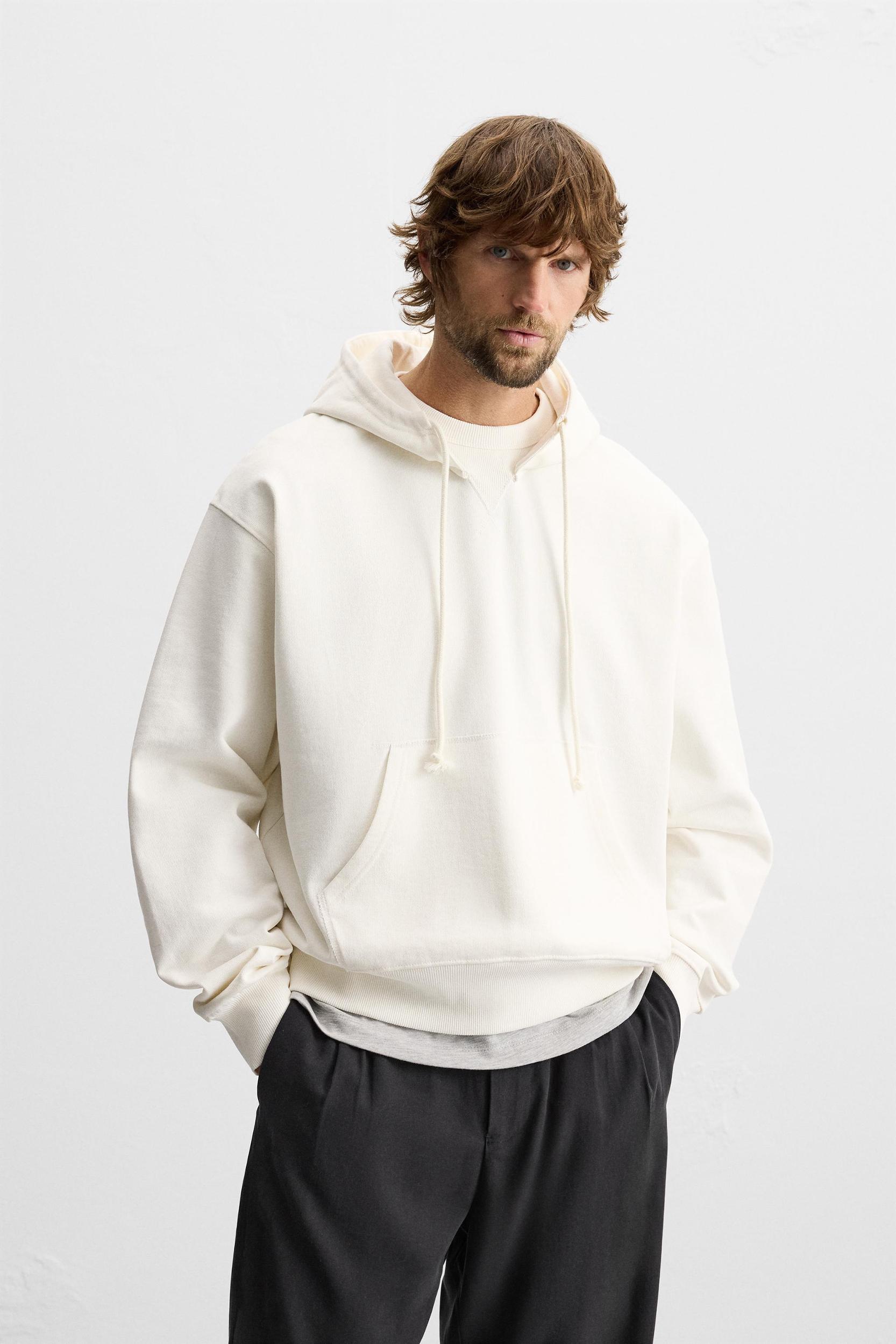 HOODED CREWNECK SWEATSHIRT Product Image