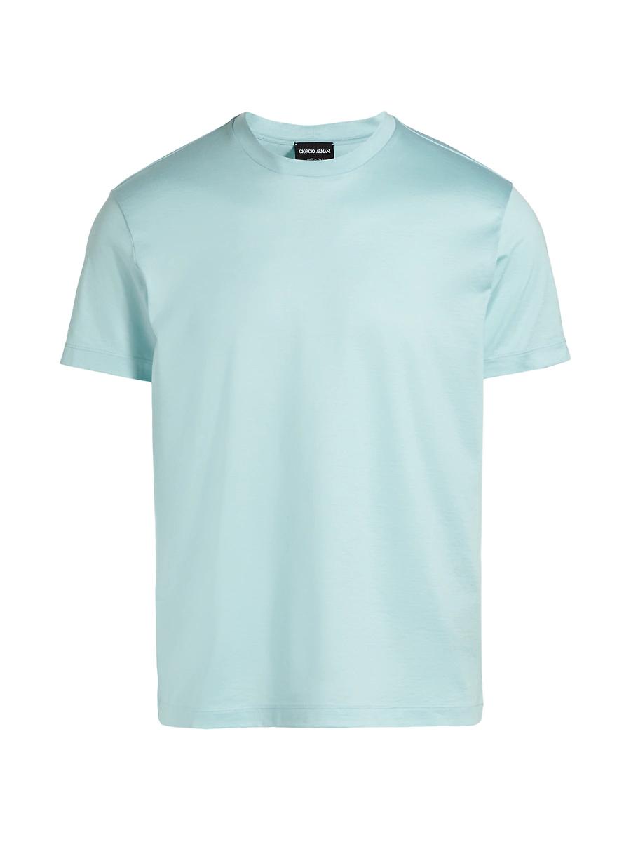 Mens Lux Jersey Silk-Cotton T-Shirt Product Image