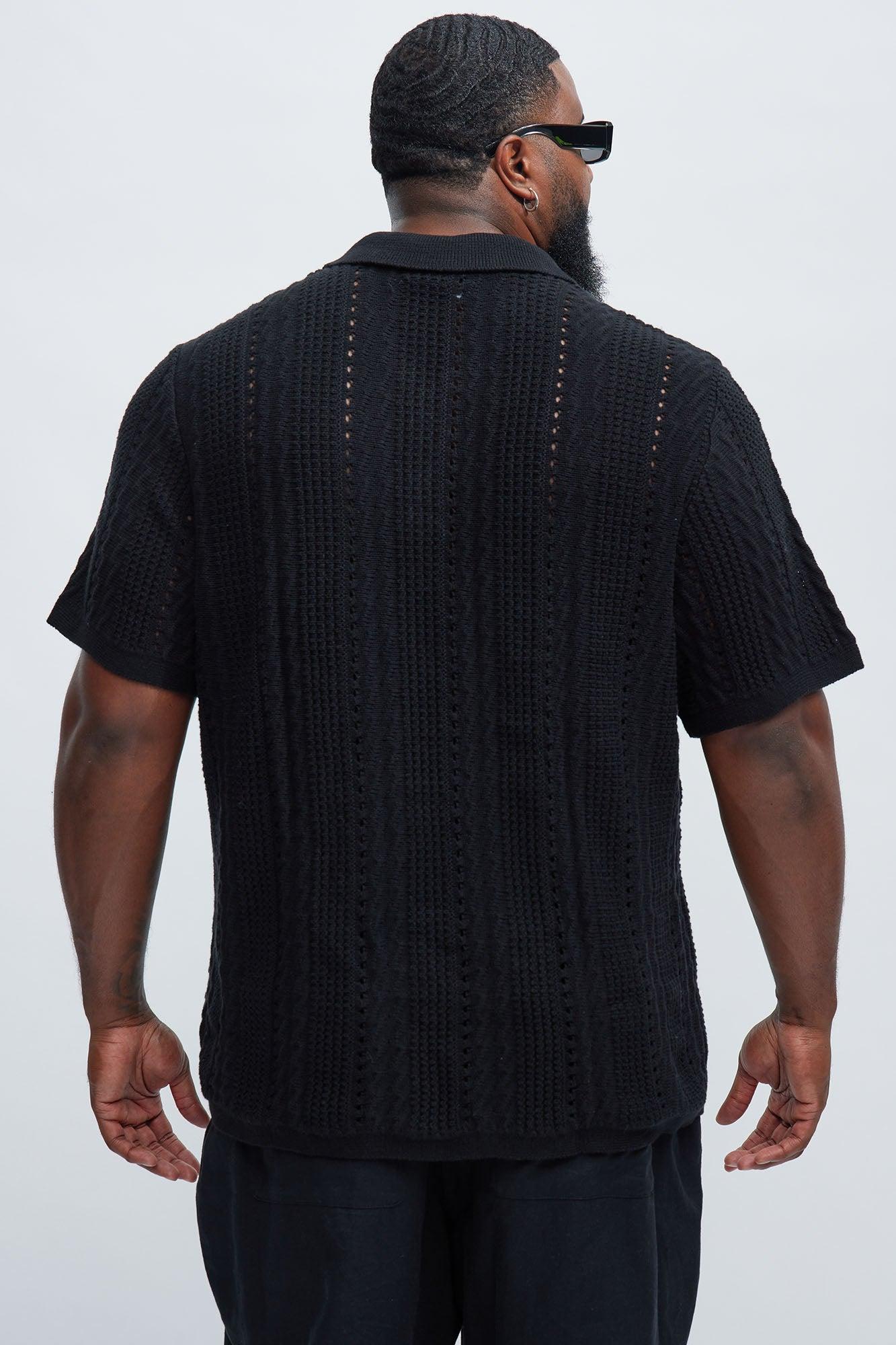 Rue De Rivoli Knitted Polo - Black Product Image