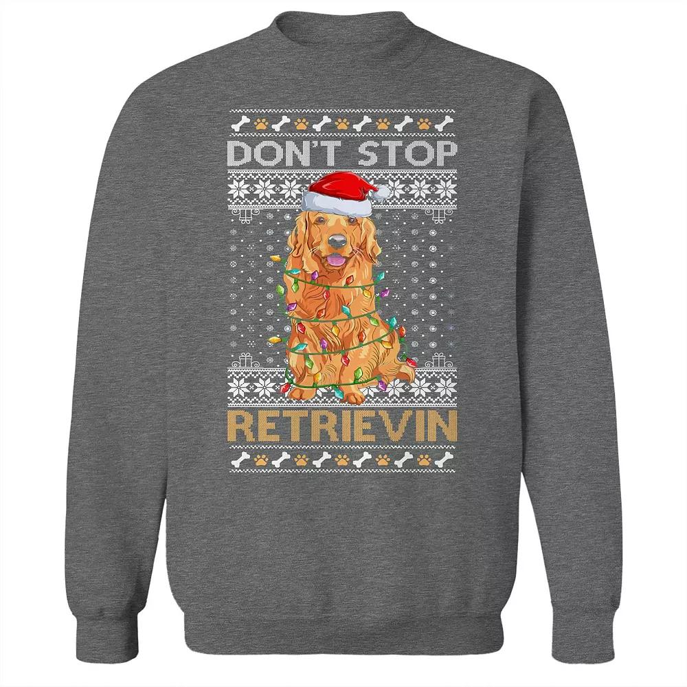 Men's Christmas Sweater Stop Retrievin Graphic Sweatshirt, Adult Unisex,  Product Image