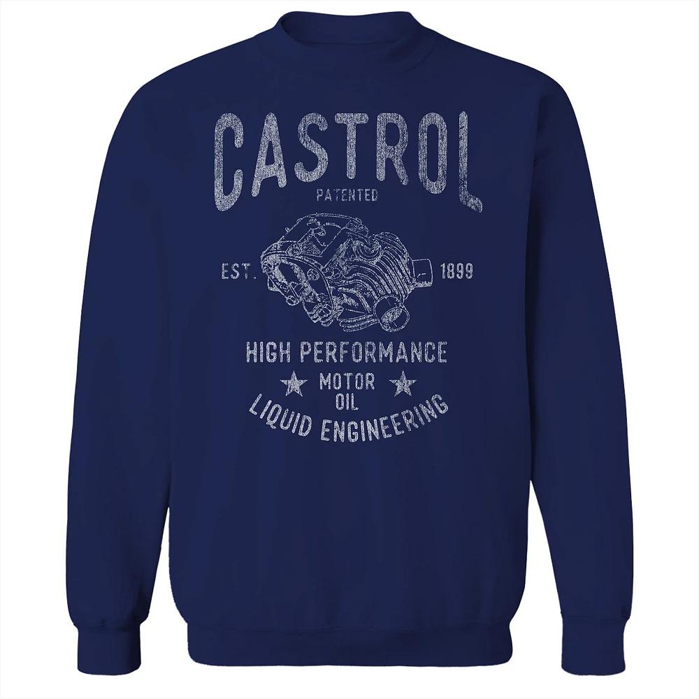 Men's Castrol Motor Oil Graphic Sweatshirt, Size: XXL, Blue Product Image