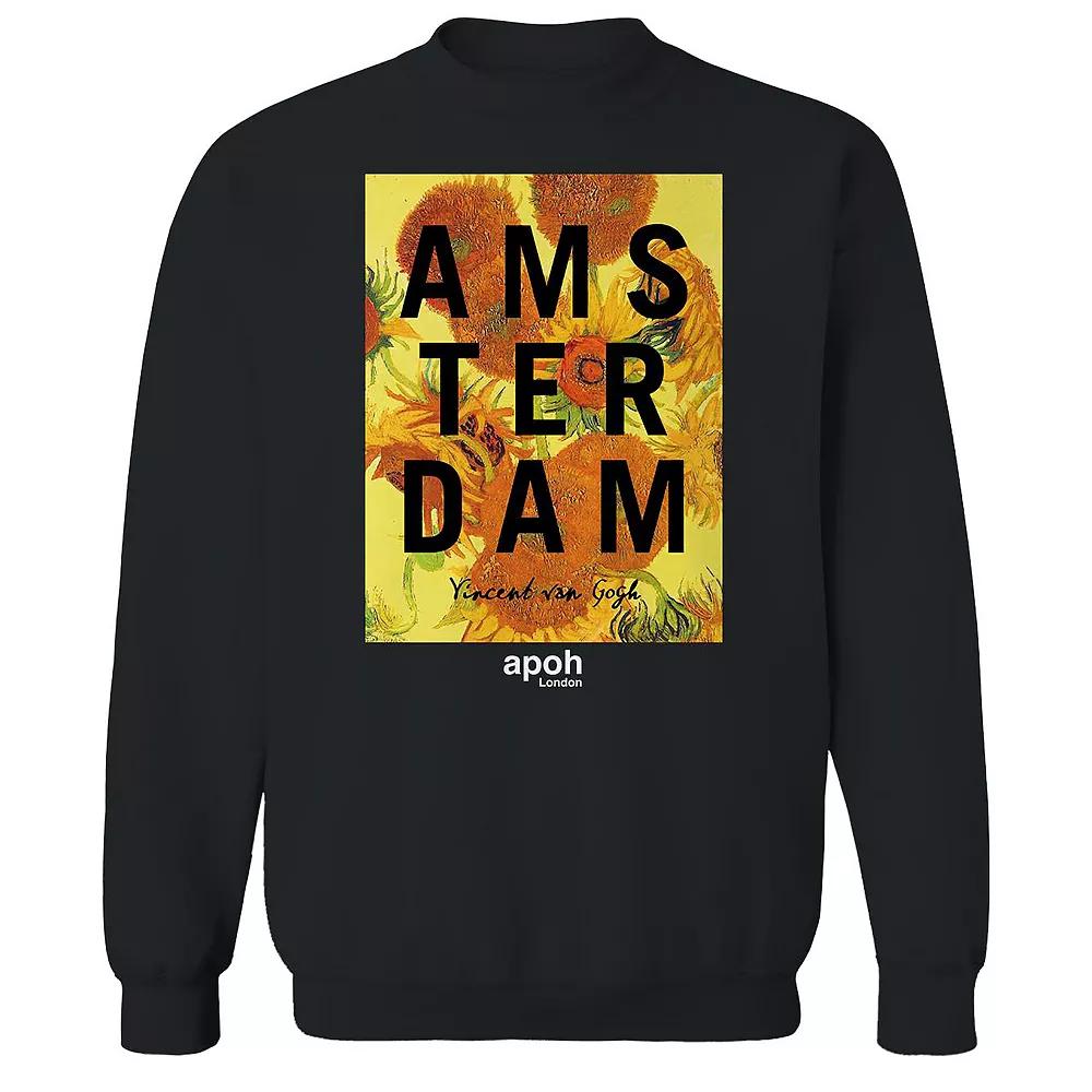 Men's apoh - Van Gogh Flowers Graphic Sweatshirt,  Product Image