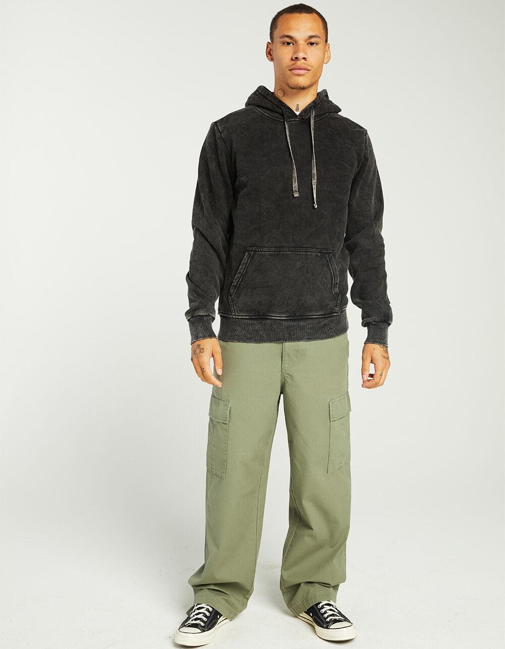 RSQ Mens Washed Hoodie - BLACK Product Image