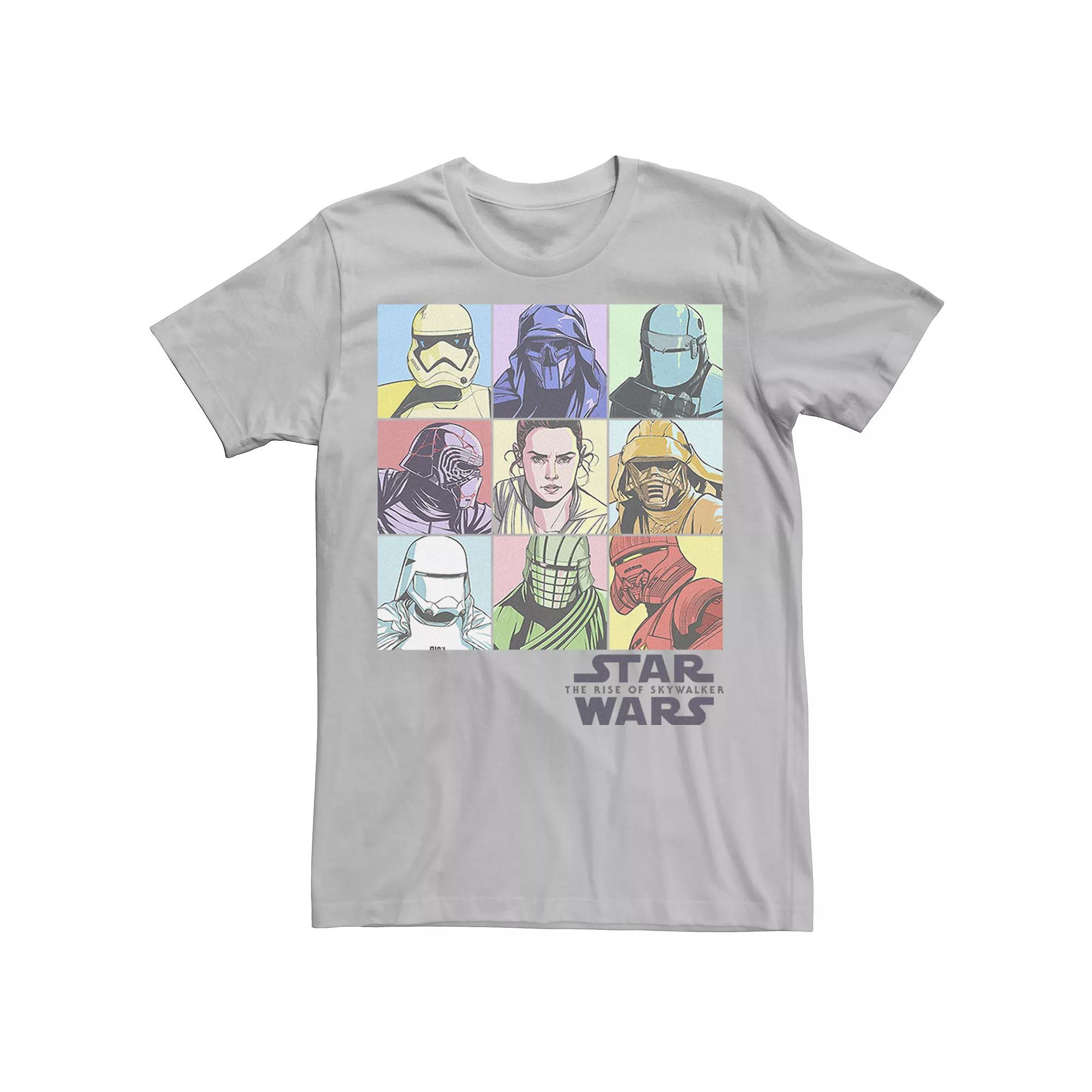 Men's Star Wars The Rise of Skywalker Pastel Character Box Tee,  Product Image