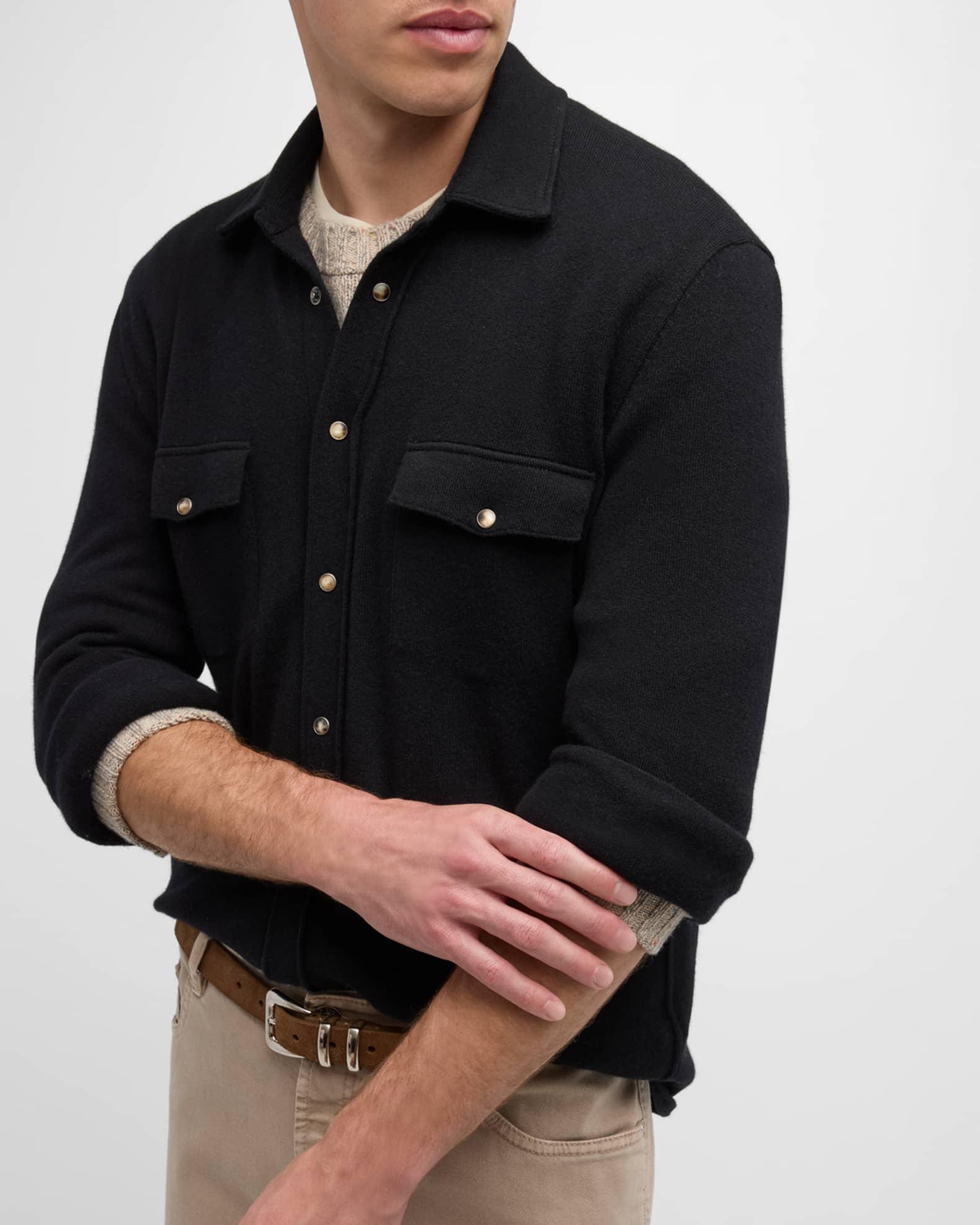 Men's Wool-Cashmere Western Overshirt Product Image